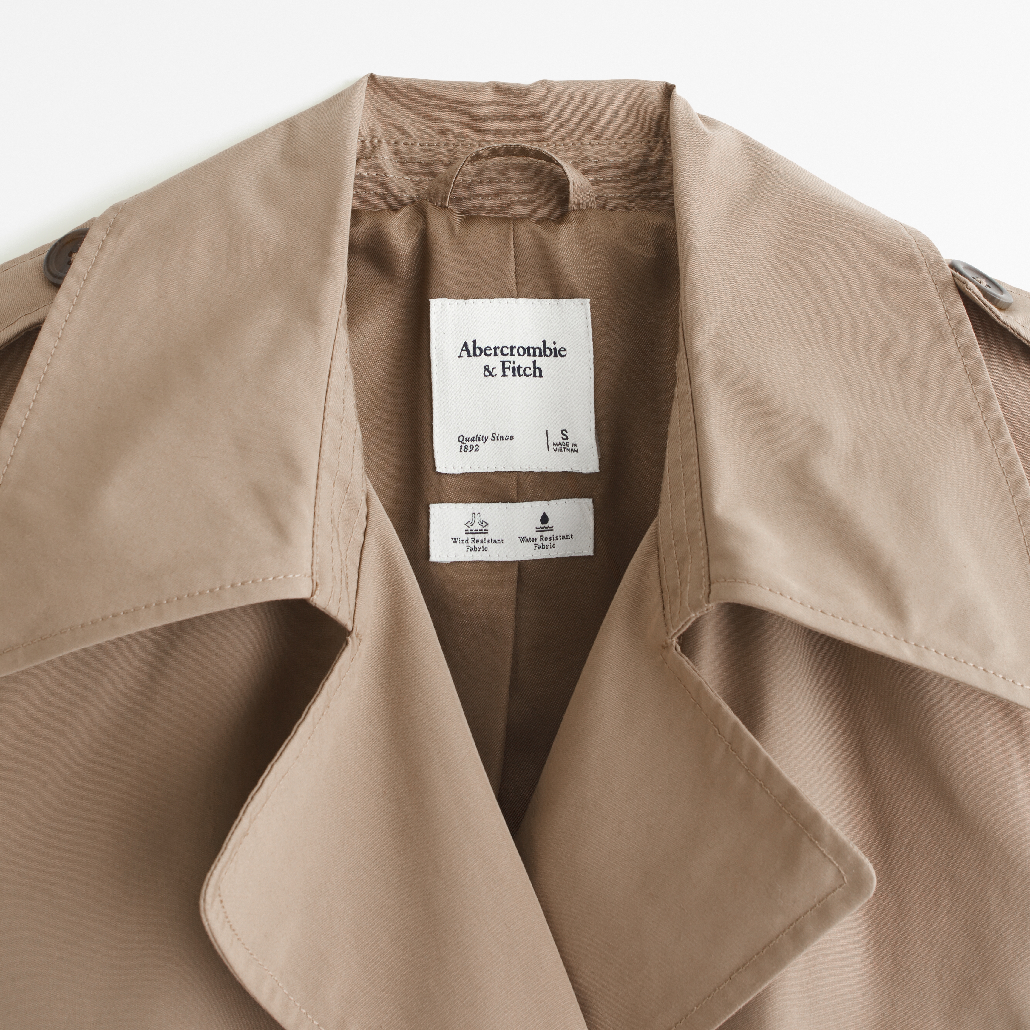 Abercrombie and fitch outlet trench coat