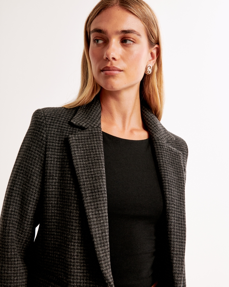 Wool-Blend Blazer