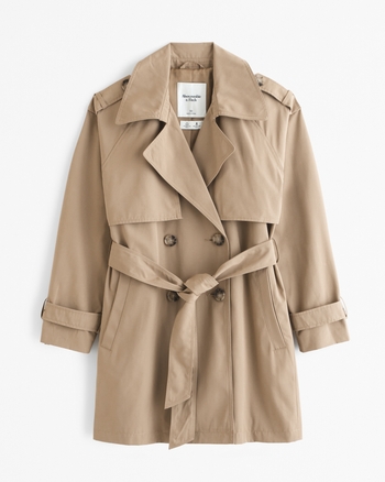 Women's mid length trench coat outlet