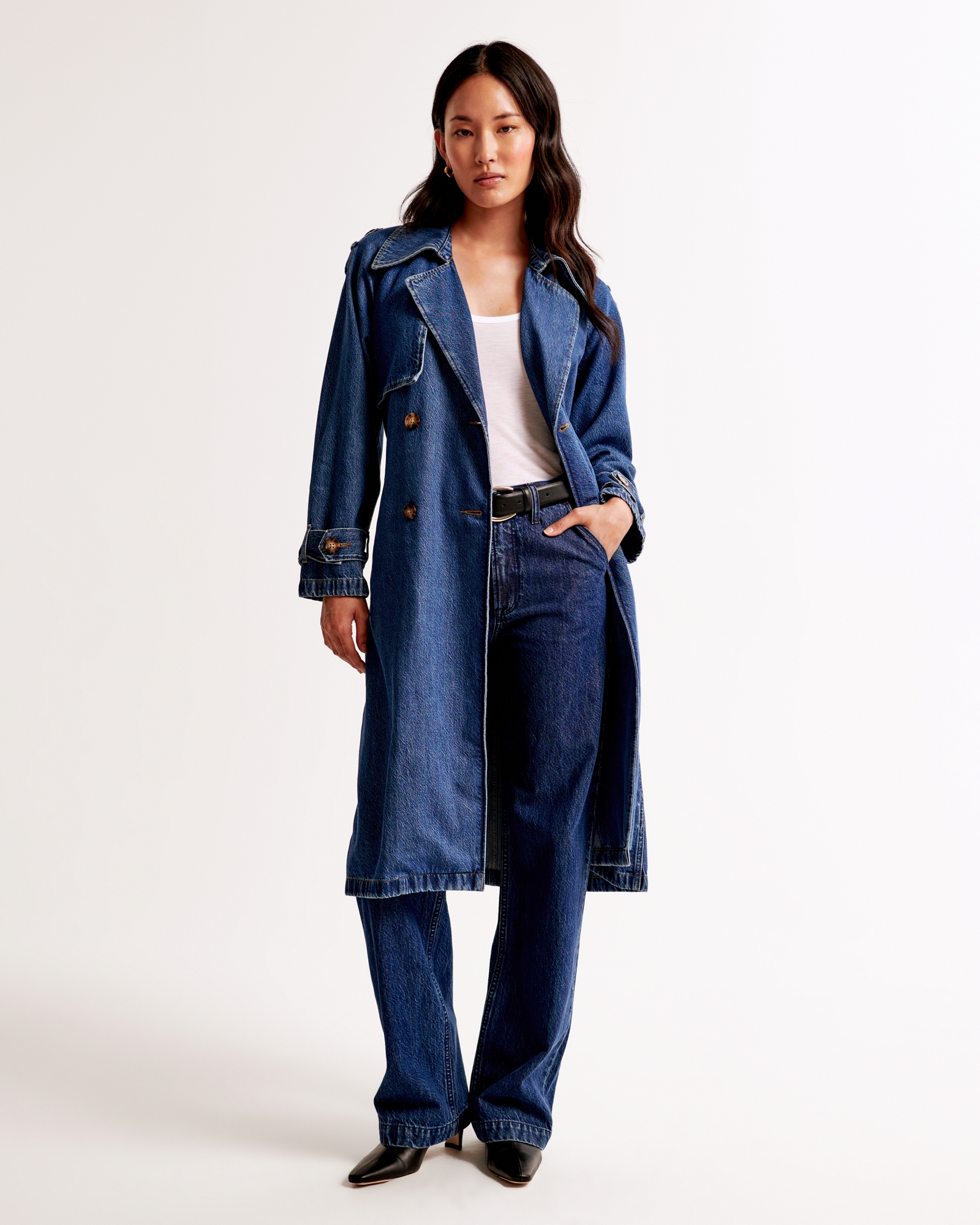 Denim Trench Coat