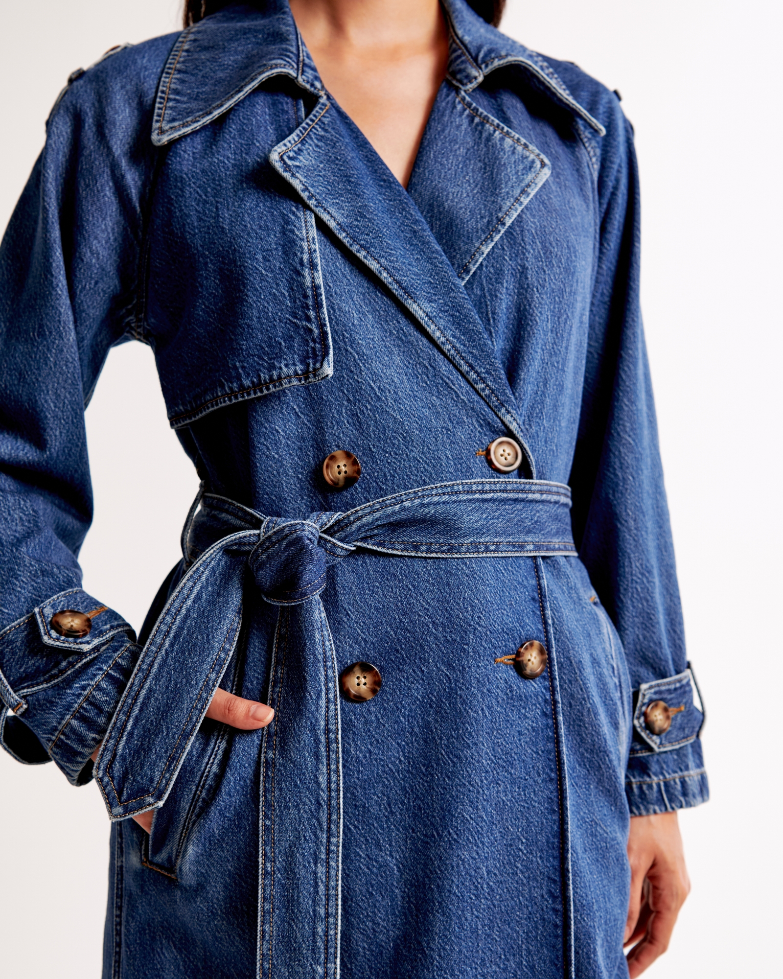 Denim Trench Coat