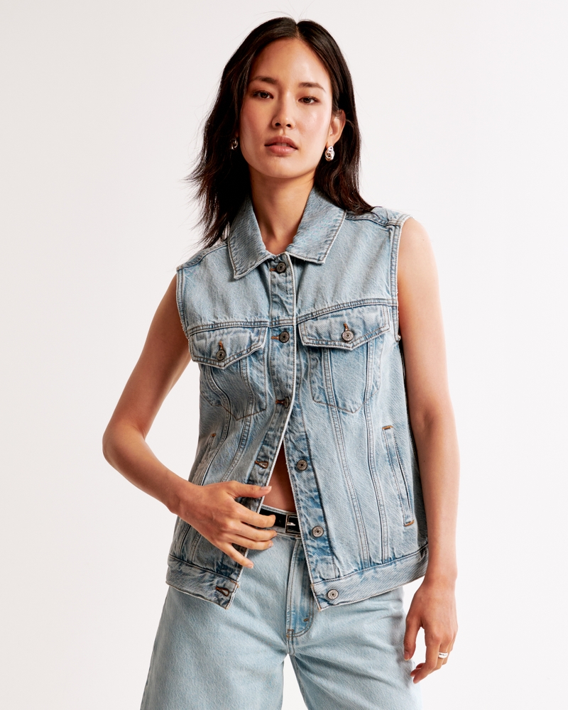 Chaleco trucker de denim