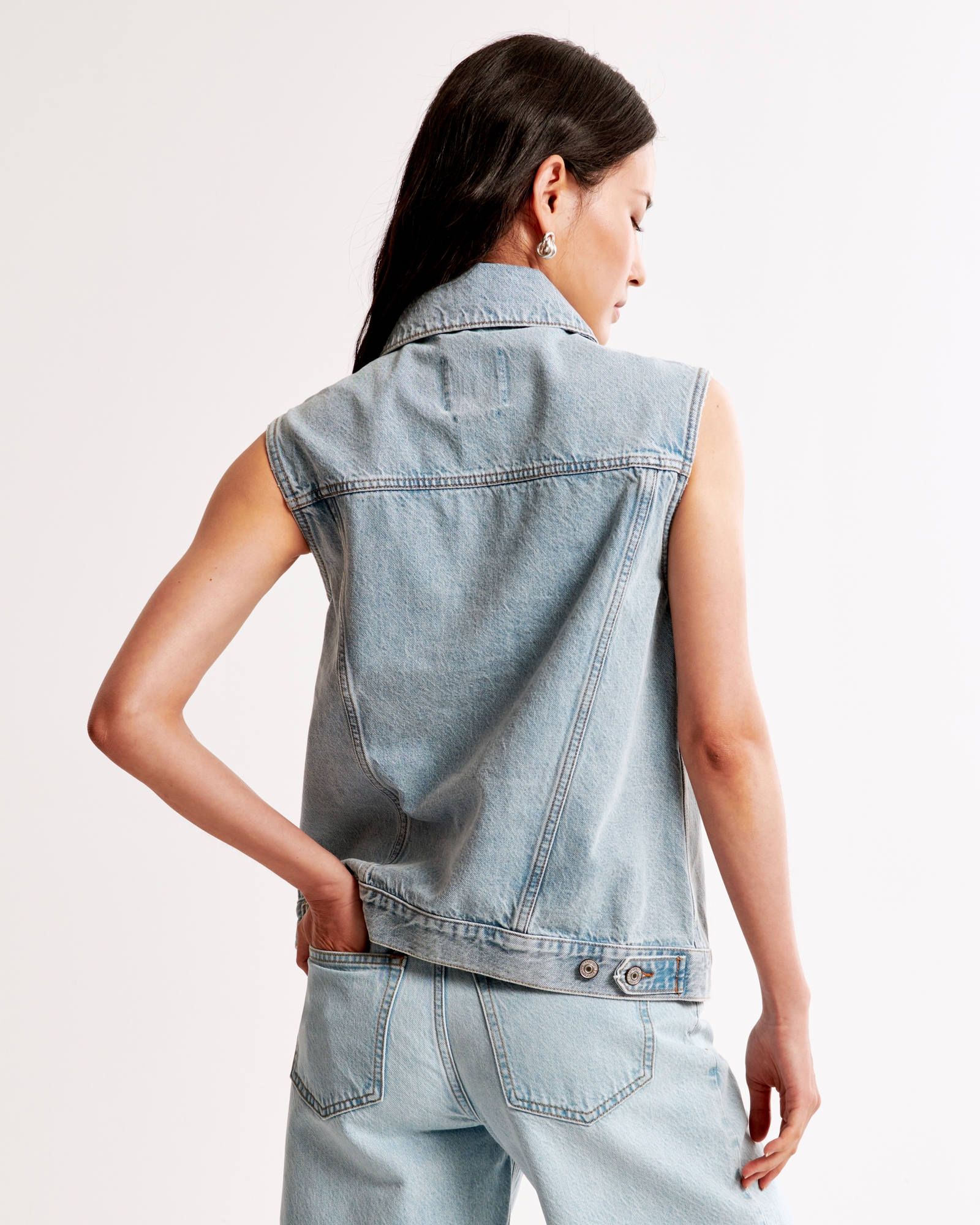 Denim Trucker Vest