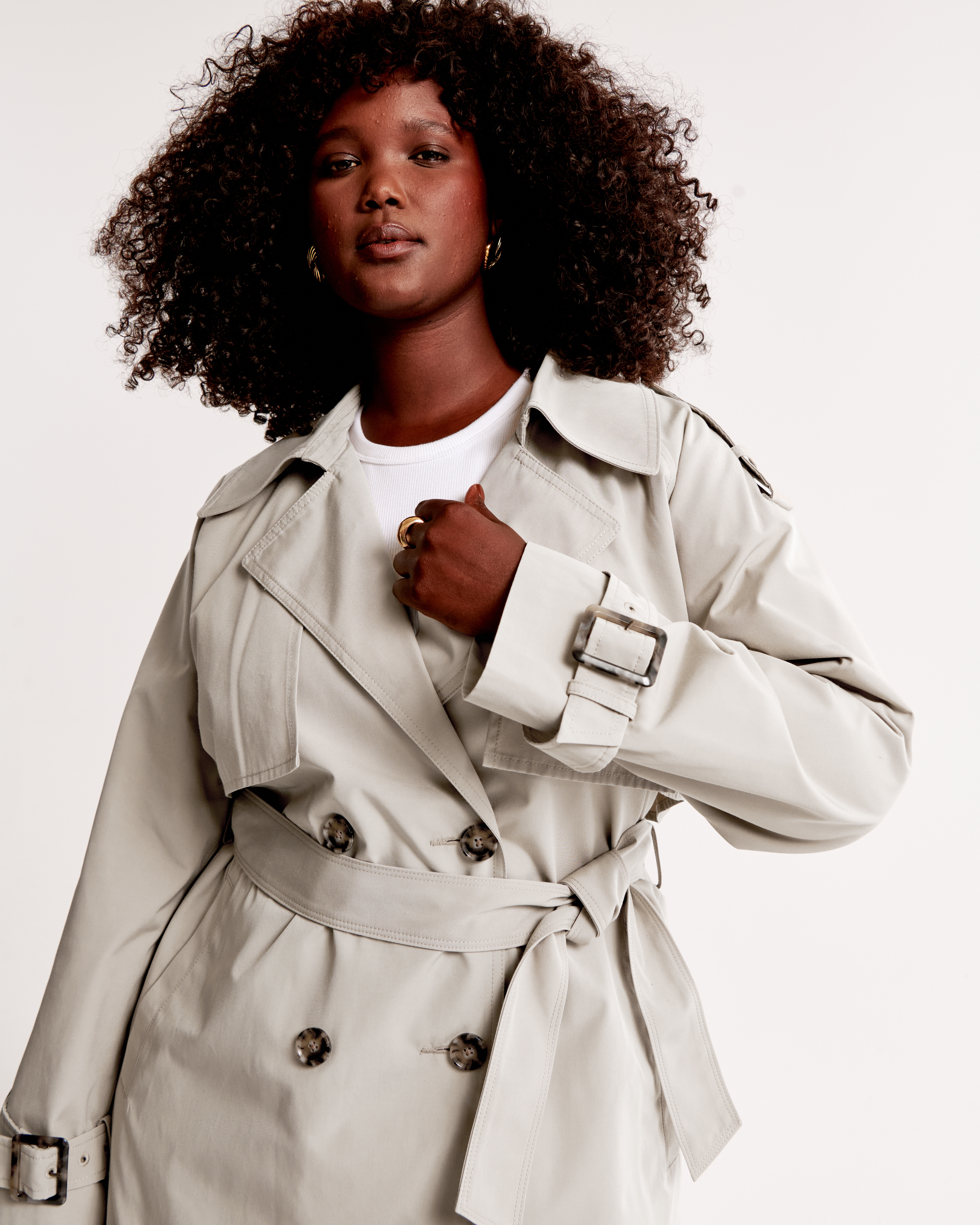 Abercrombie and fitch trench fashion coat