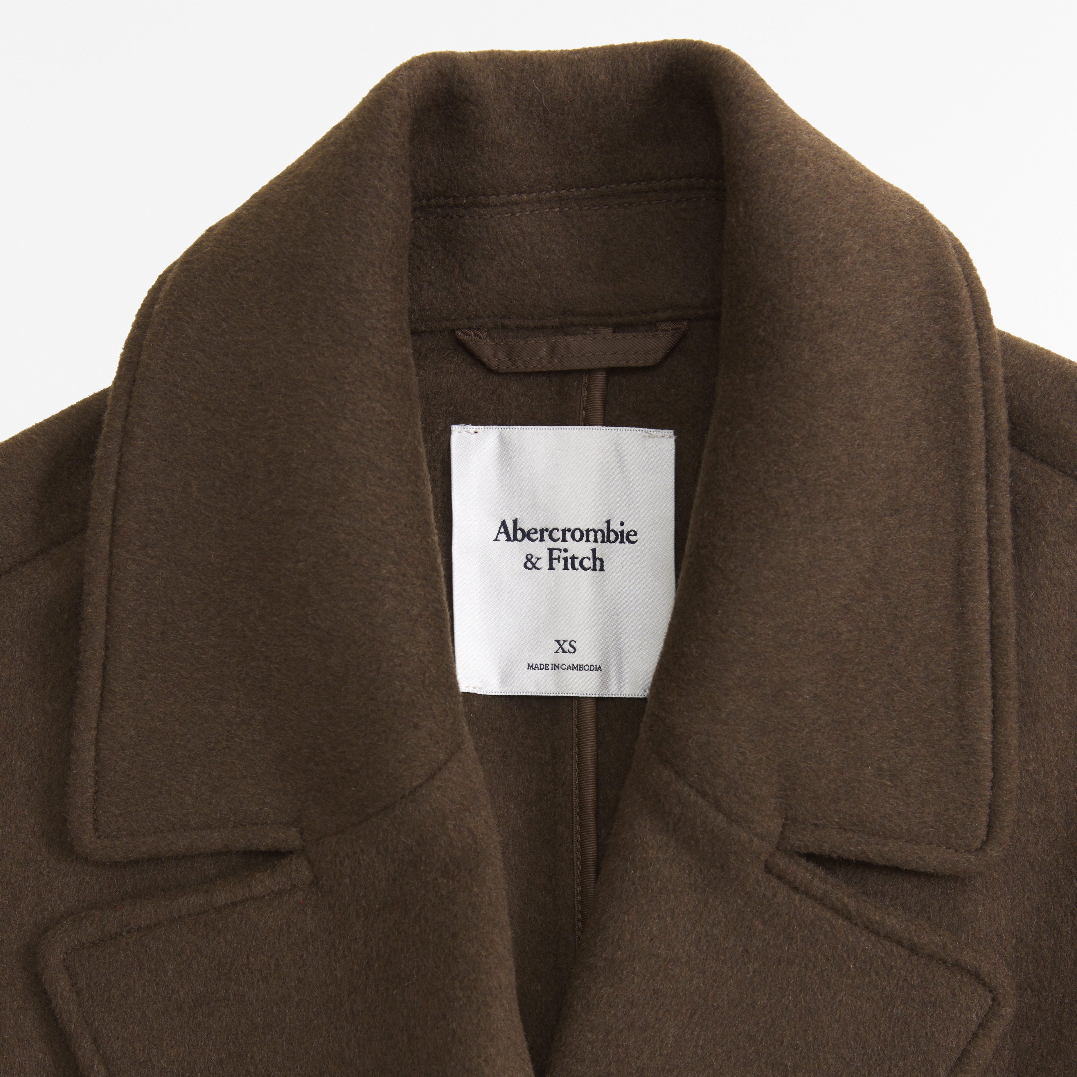 Abercrombie selling oversized belted wool blend coat