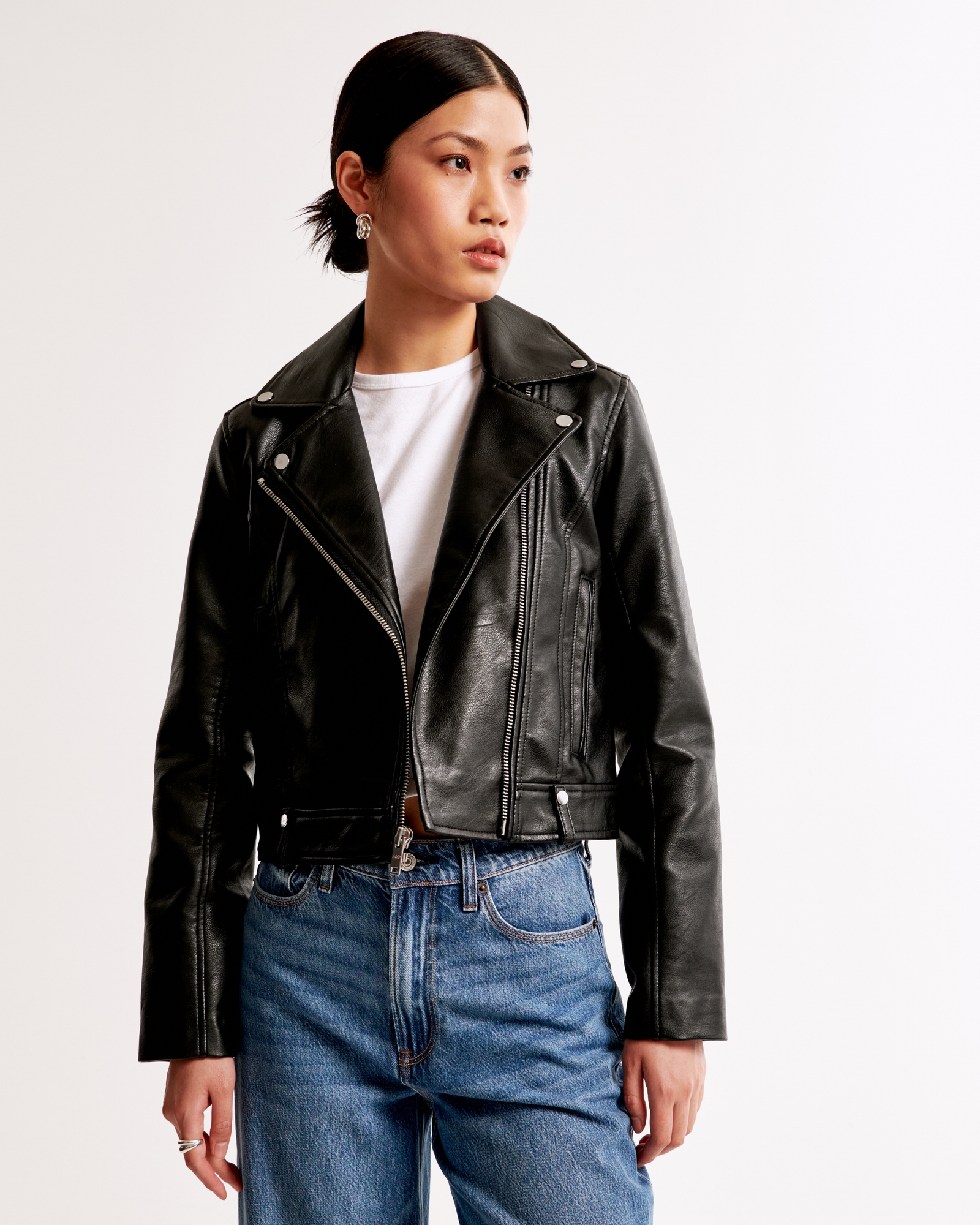 Vegan Leather Moto Jacket