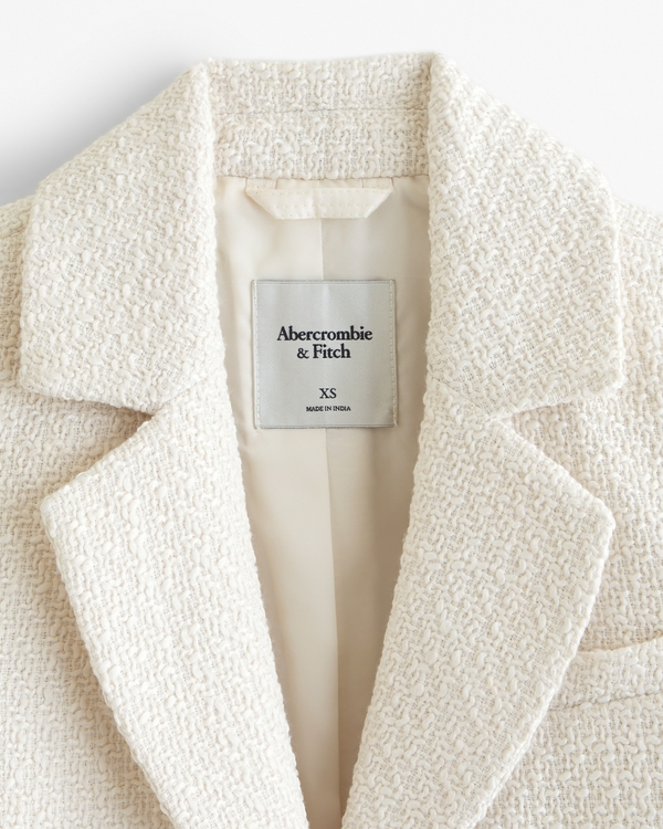 Women's Cropped Tweed Blazer | Women's Clearance | Abercrombie.com