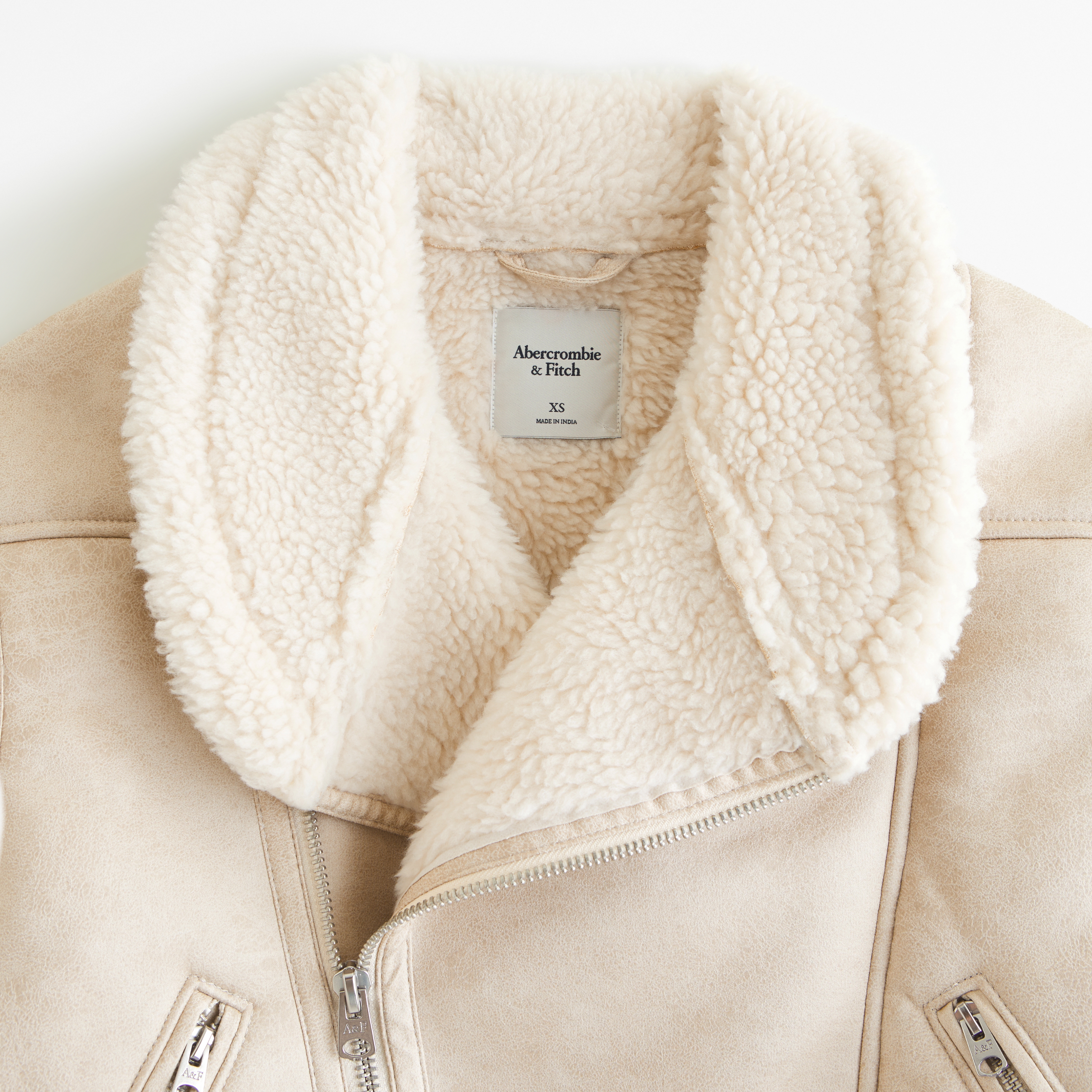 Abercrombie sherpa hotsell lined jacket