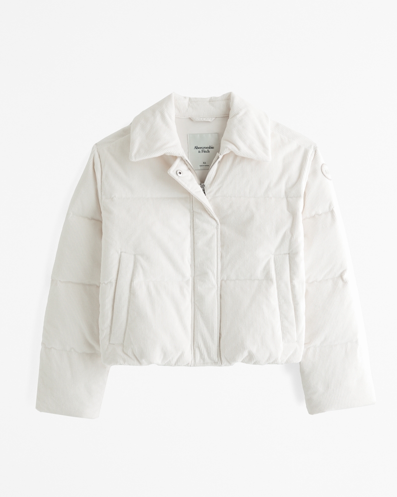★AMES-WORLDWIDE★AMES CROP PUFFER PADDING IVORY★正規品 Women's Cropped Puffer | Women's Sale | Abercrombie.com
