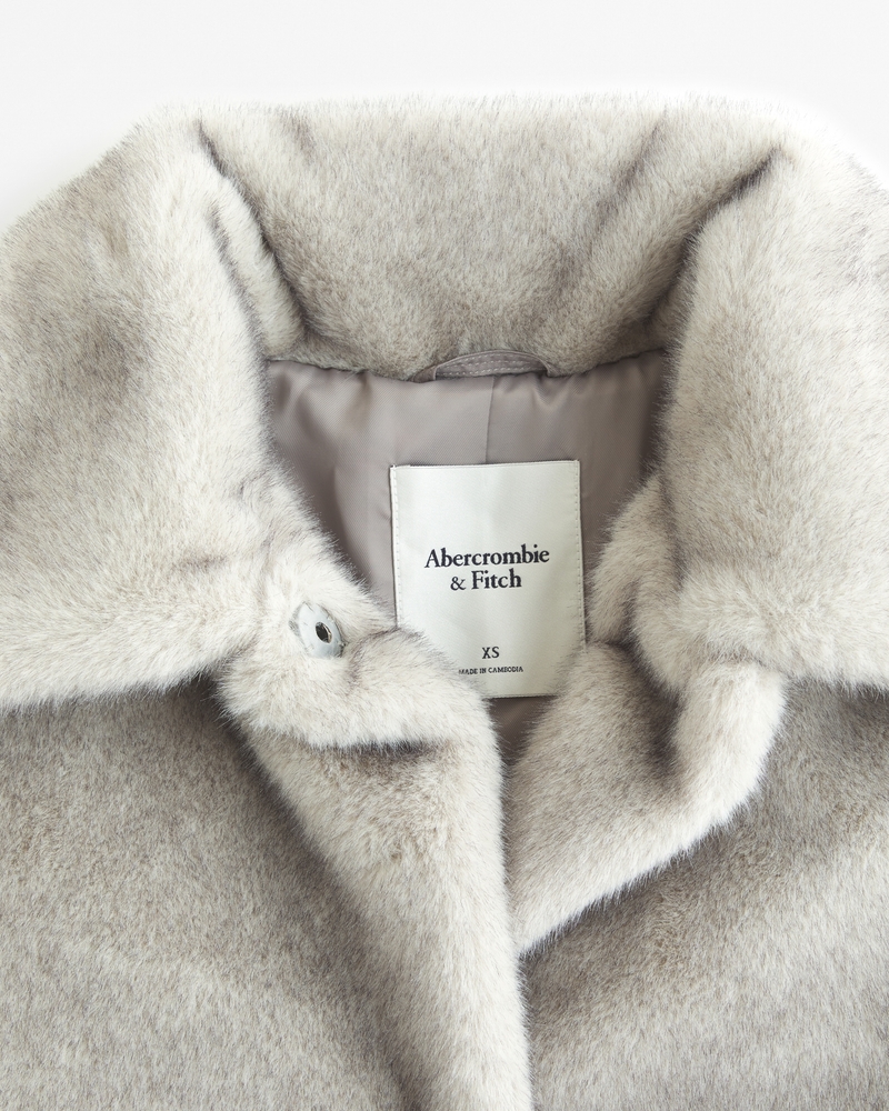 Women's Faux Fur Coat Women's Clearance