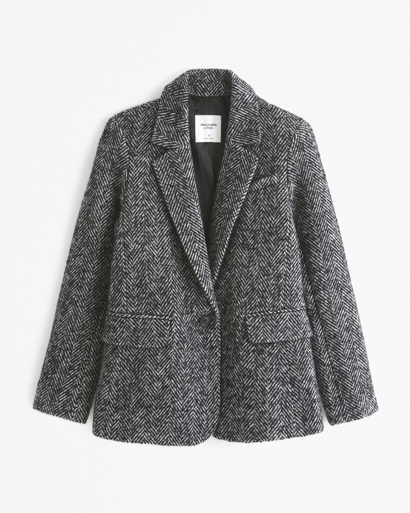 NWT A&F Wool deals Blend Blazer Coat