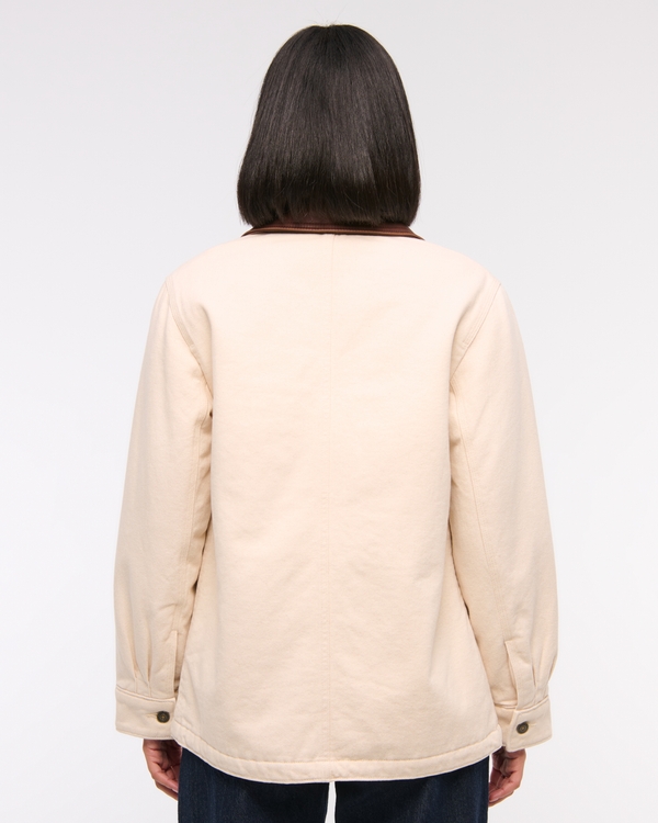 Women's Mid-Length Twill Workwear Jacket | Women's Coats & Jackets