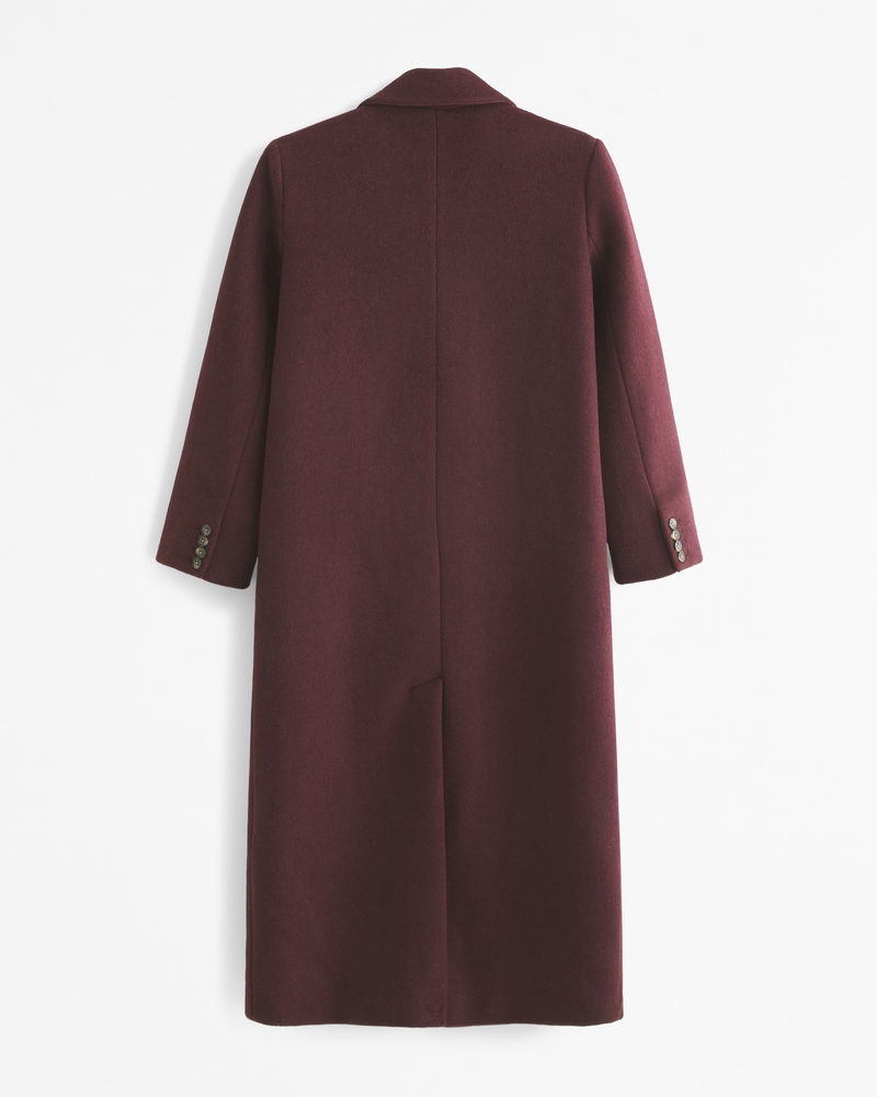 Wool-Blend Double-Breasted Coat
