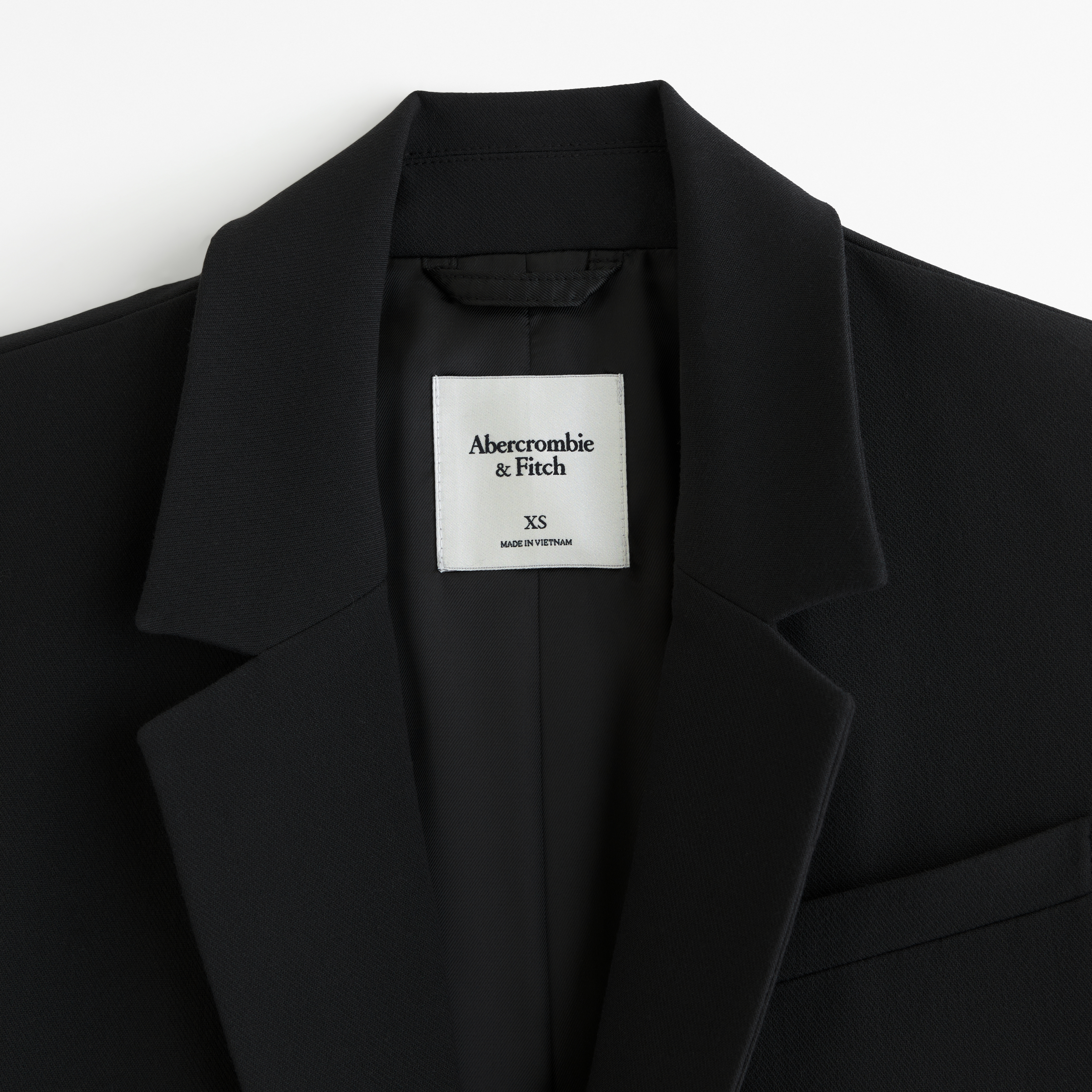 Abercrombie & Fitch Classic Suiting Blazer In Black