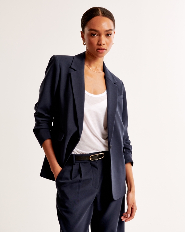 Classic Suiting Blazer, Dark Indigo