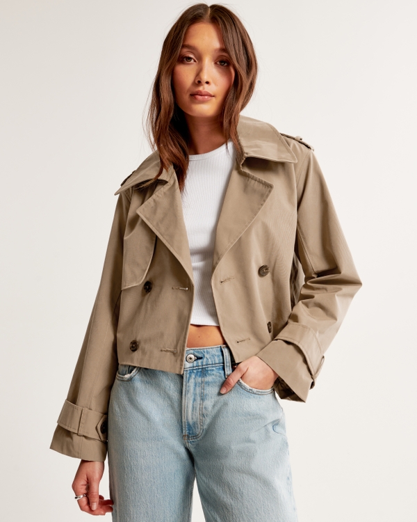 Abercrombie and fitch trench coat best sale