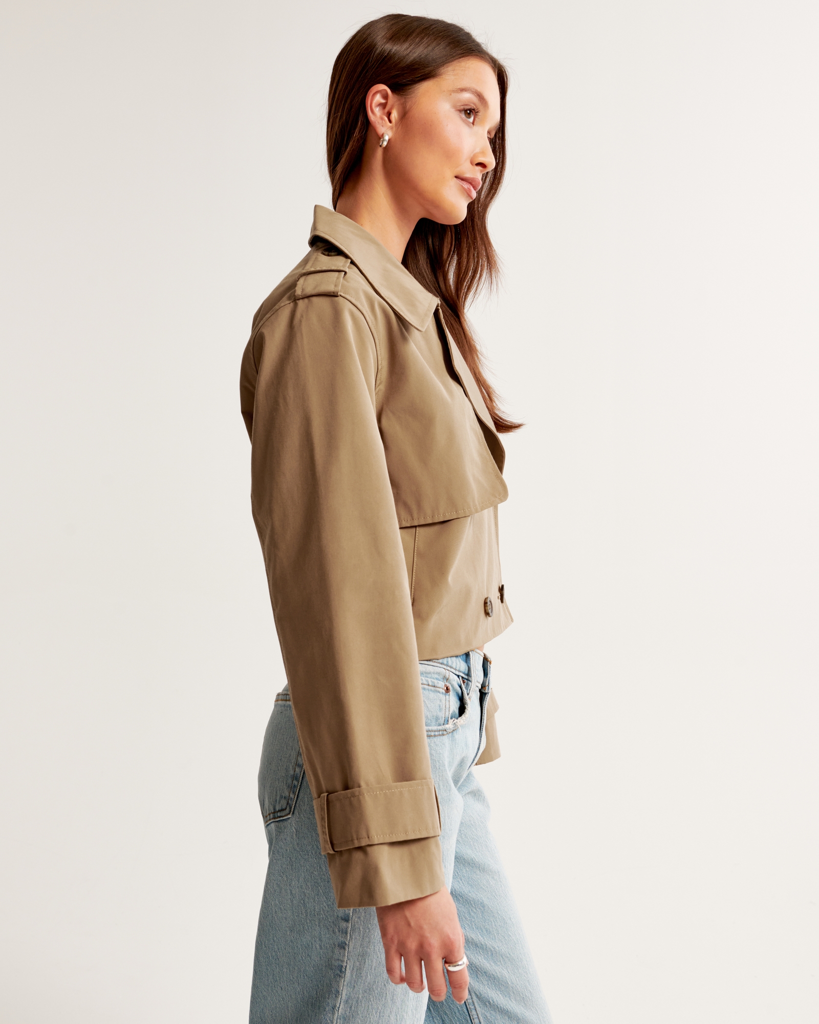 Cropped Trench Coat