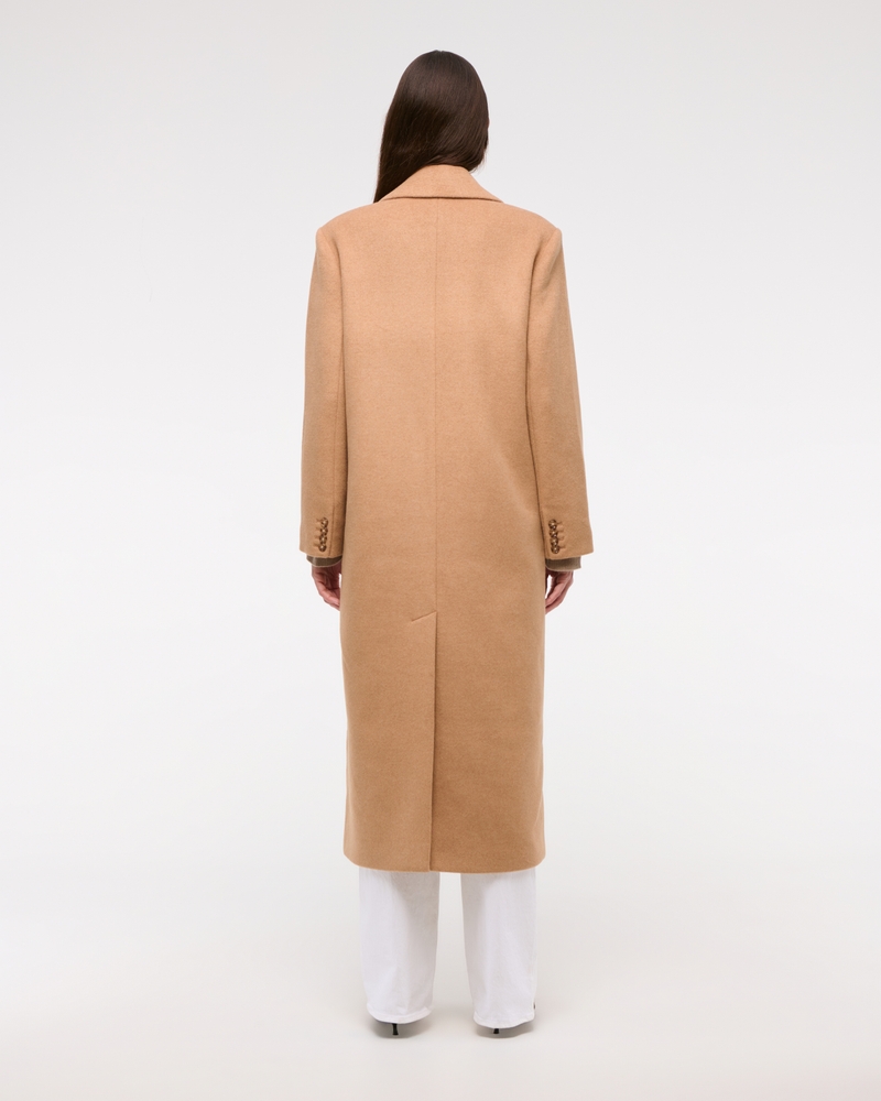 Wool-Blend Double-Breasted Coat