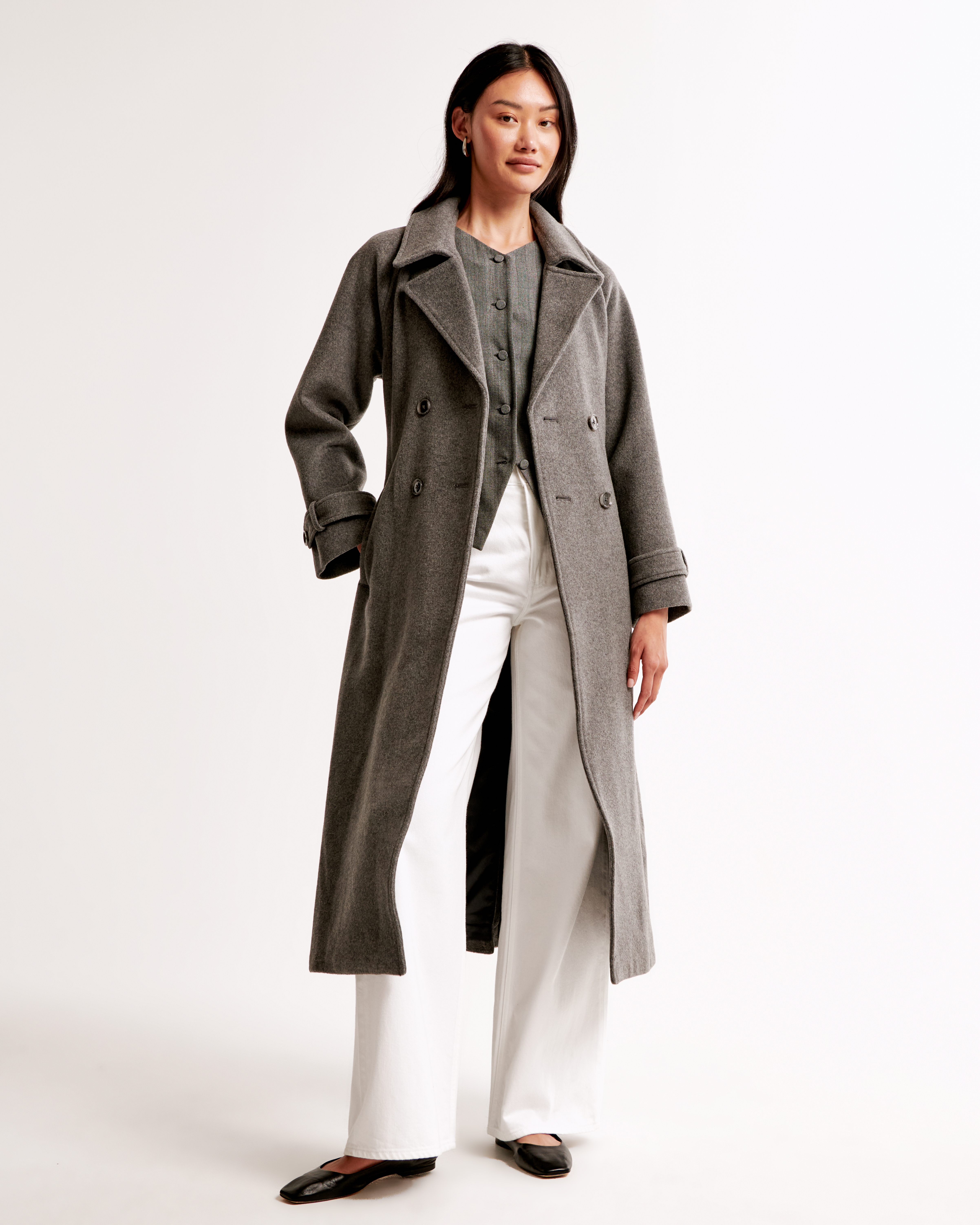 Abercrombie & Fitch Wool-Blend selling Mod Coat