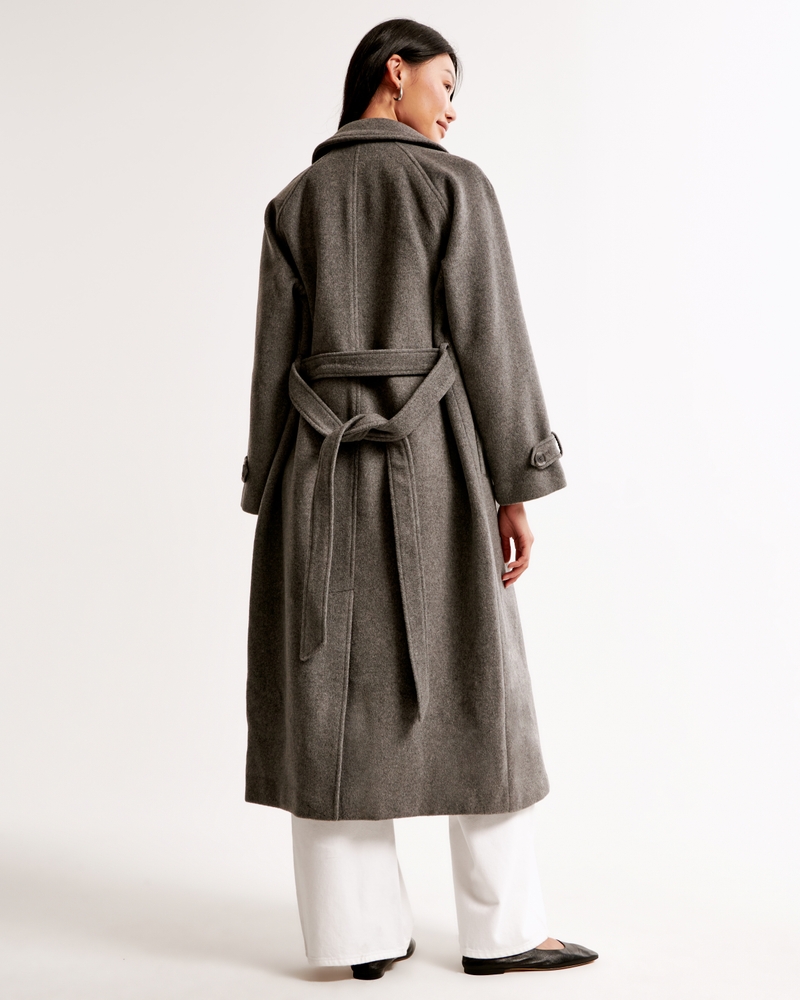 Wool-Blend Trench Coat