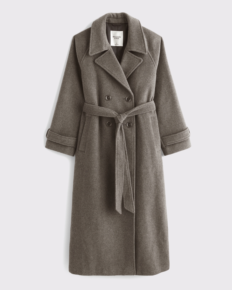 Women s Wool Blend Trench Coat Women s Coats Jackets Abercrombie