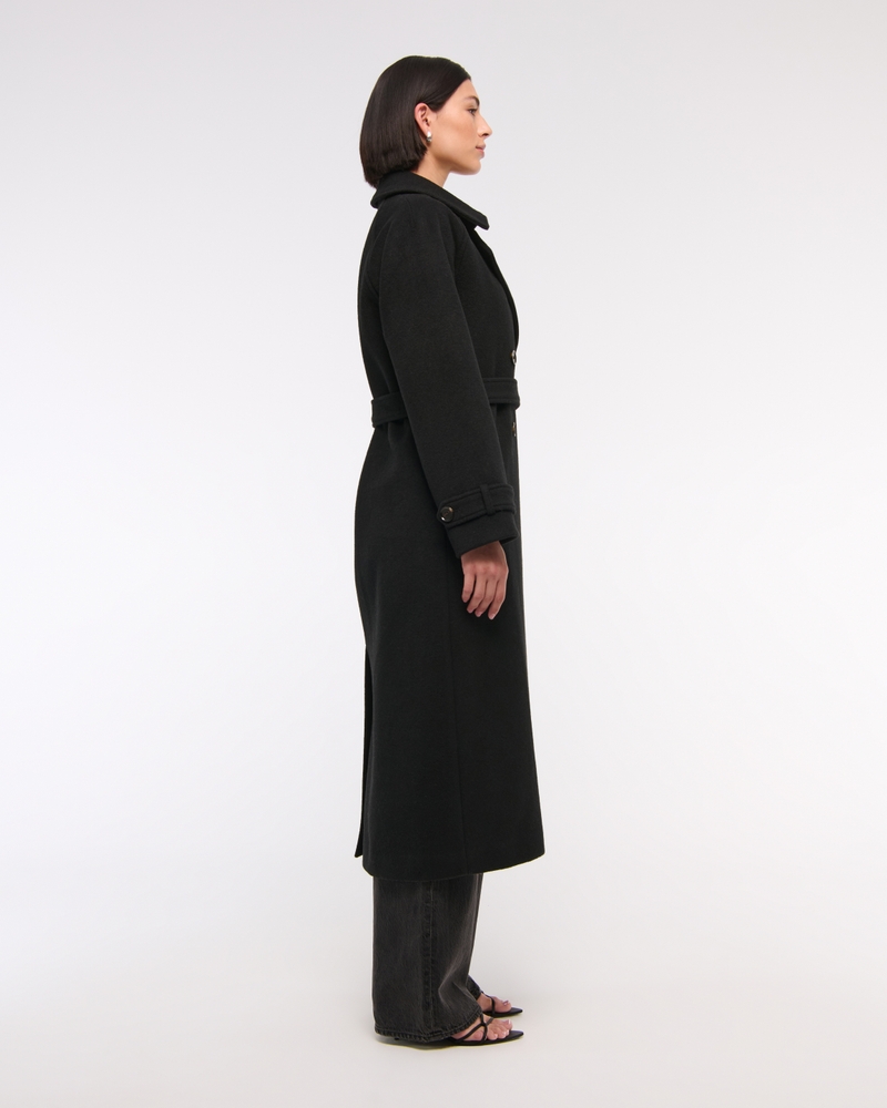 Wool-Blend Trench Coat
