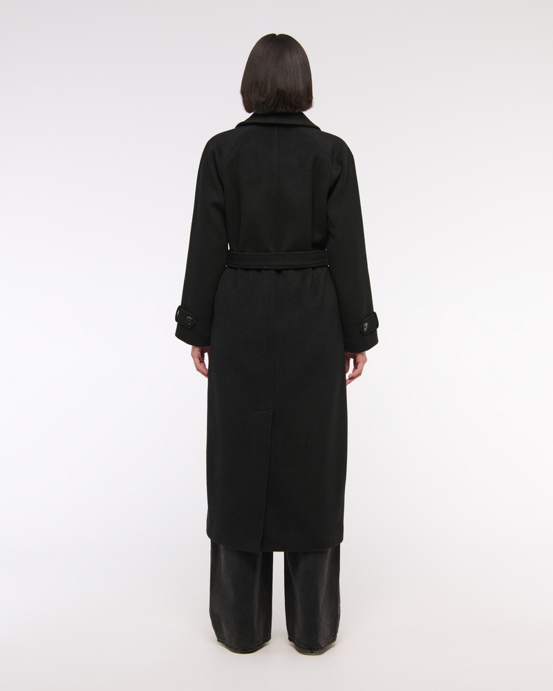 Wool-Blend Trench Coat