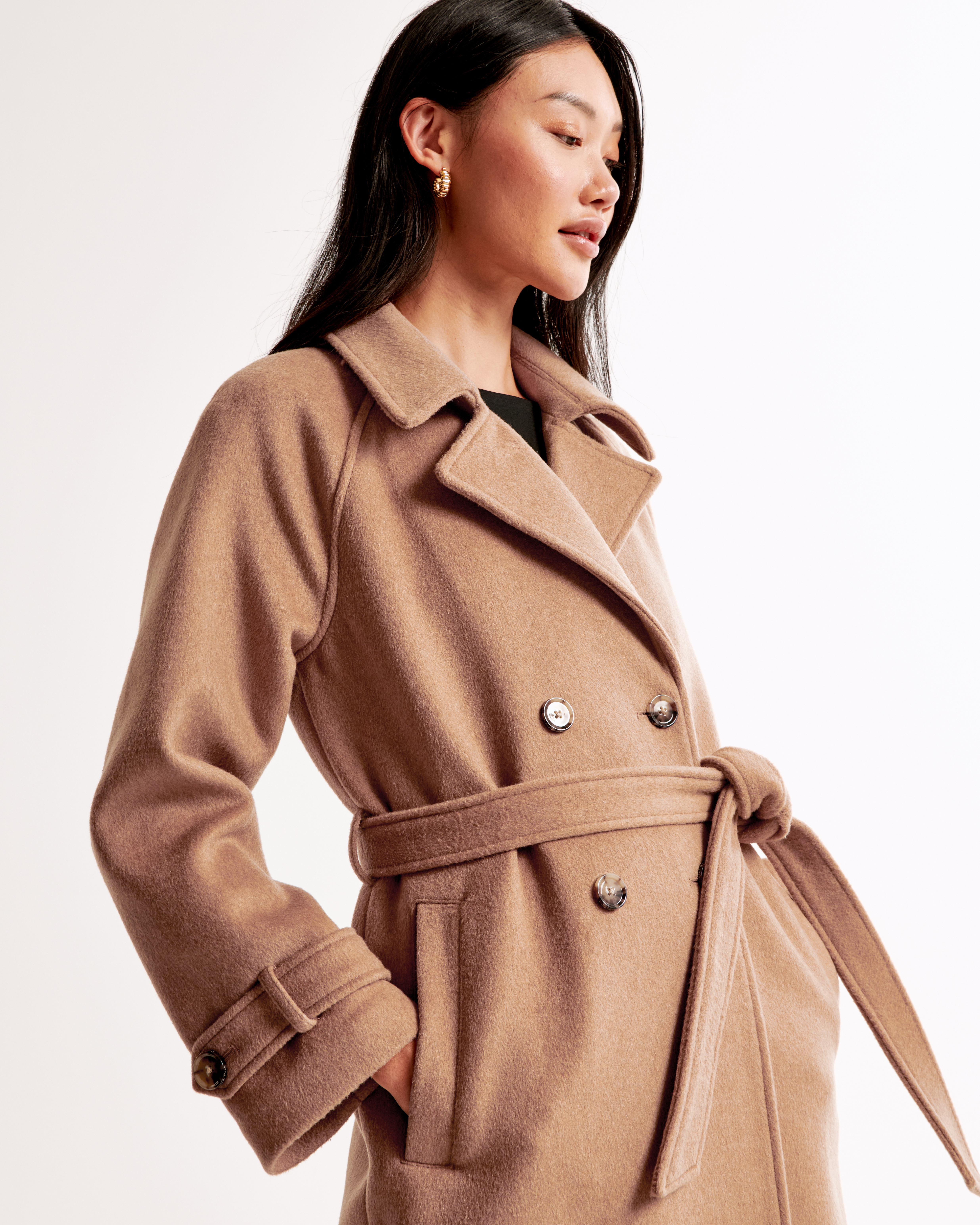 Abercrombie Wool store Blend Coat