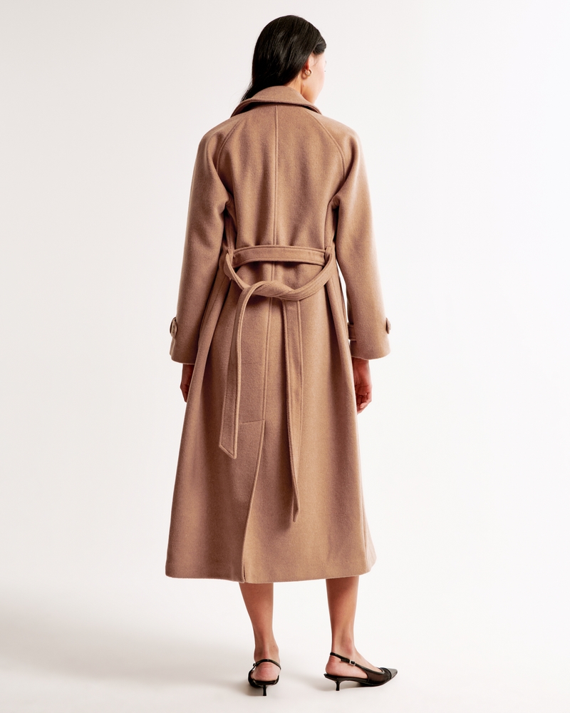 Wool-Blend Trench Coat