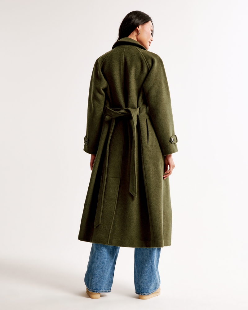 Wool-Blend Trench Coat