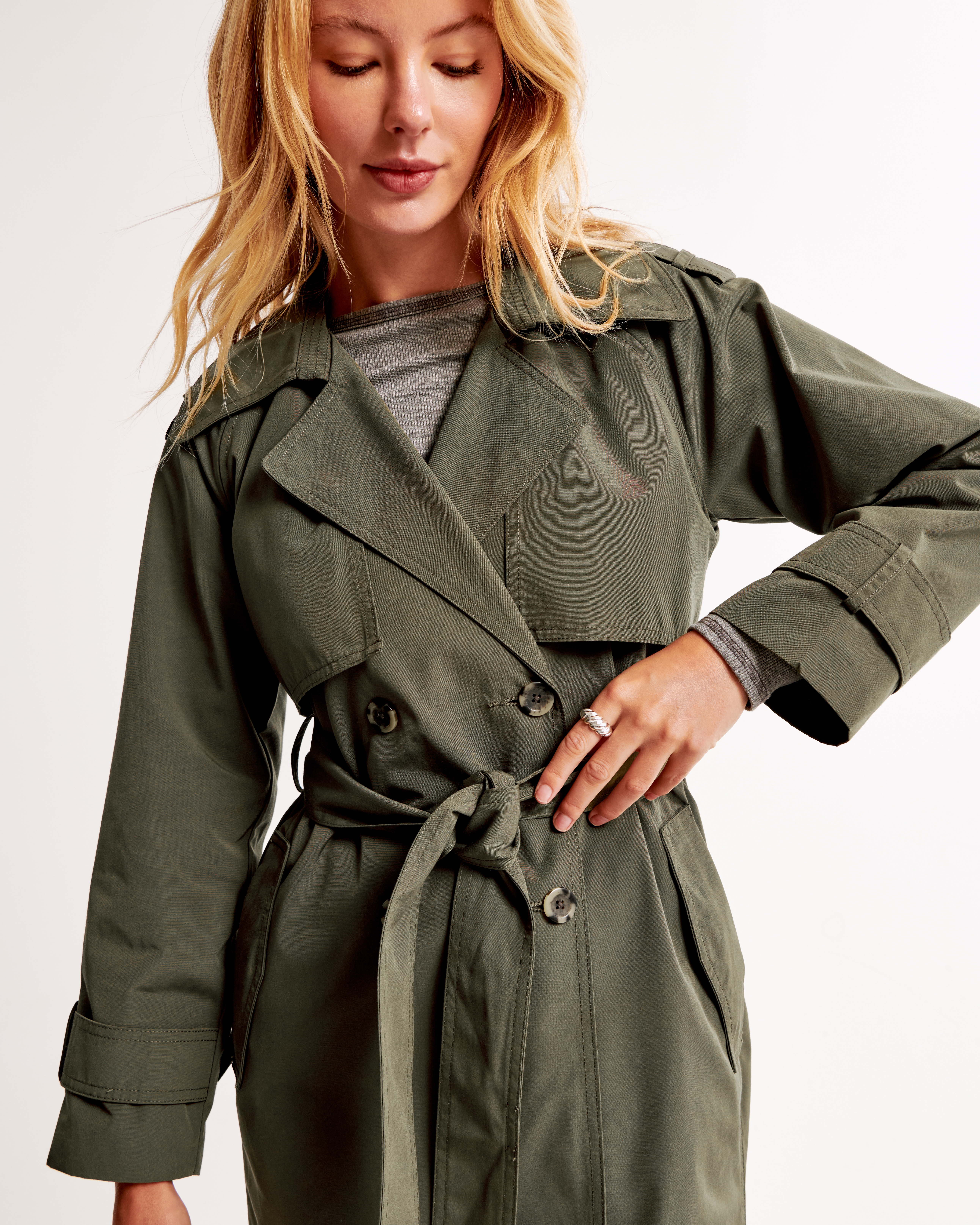 Green Trench 2024 Coat