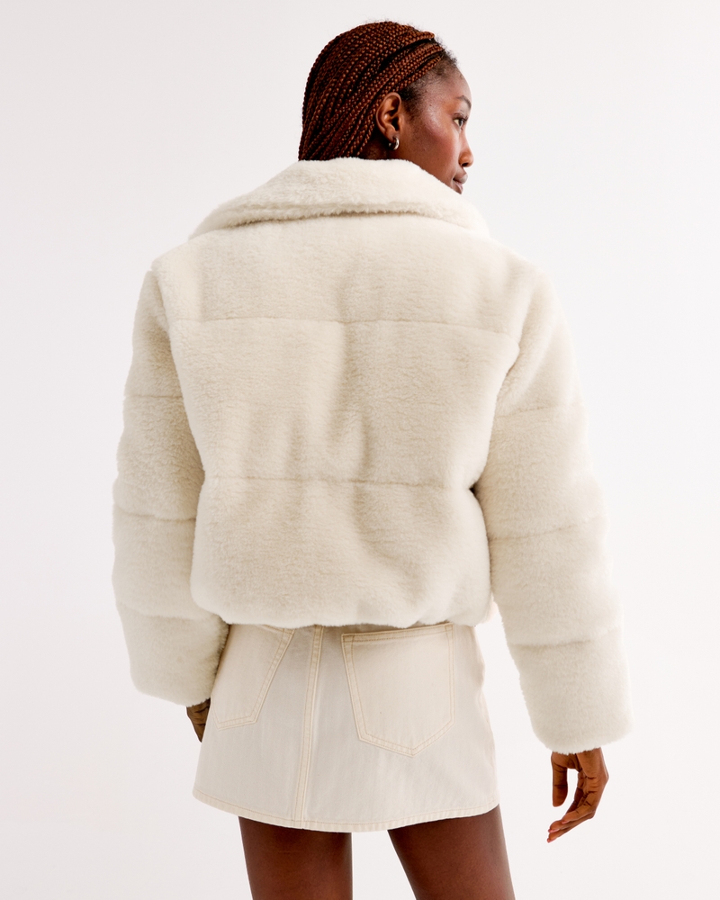 Faux Fur Short Puffer