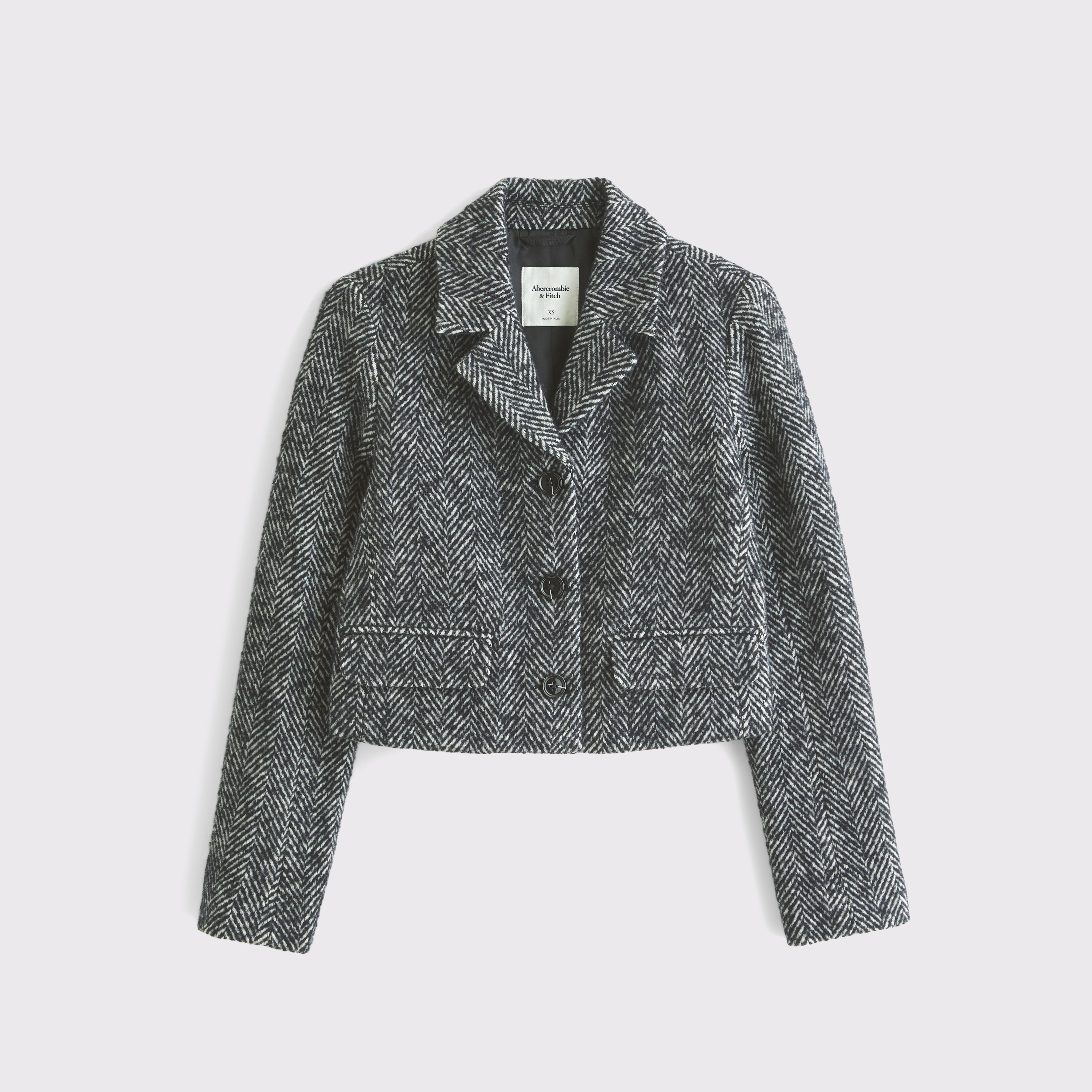 ジャケット・アウター Wool-Blend Cropped Tweed Blazer herlipto Herlipto Wool-Blend Cropped Tweed Blazer