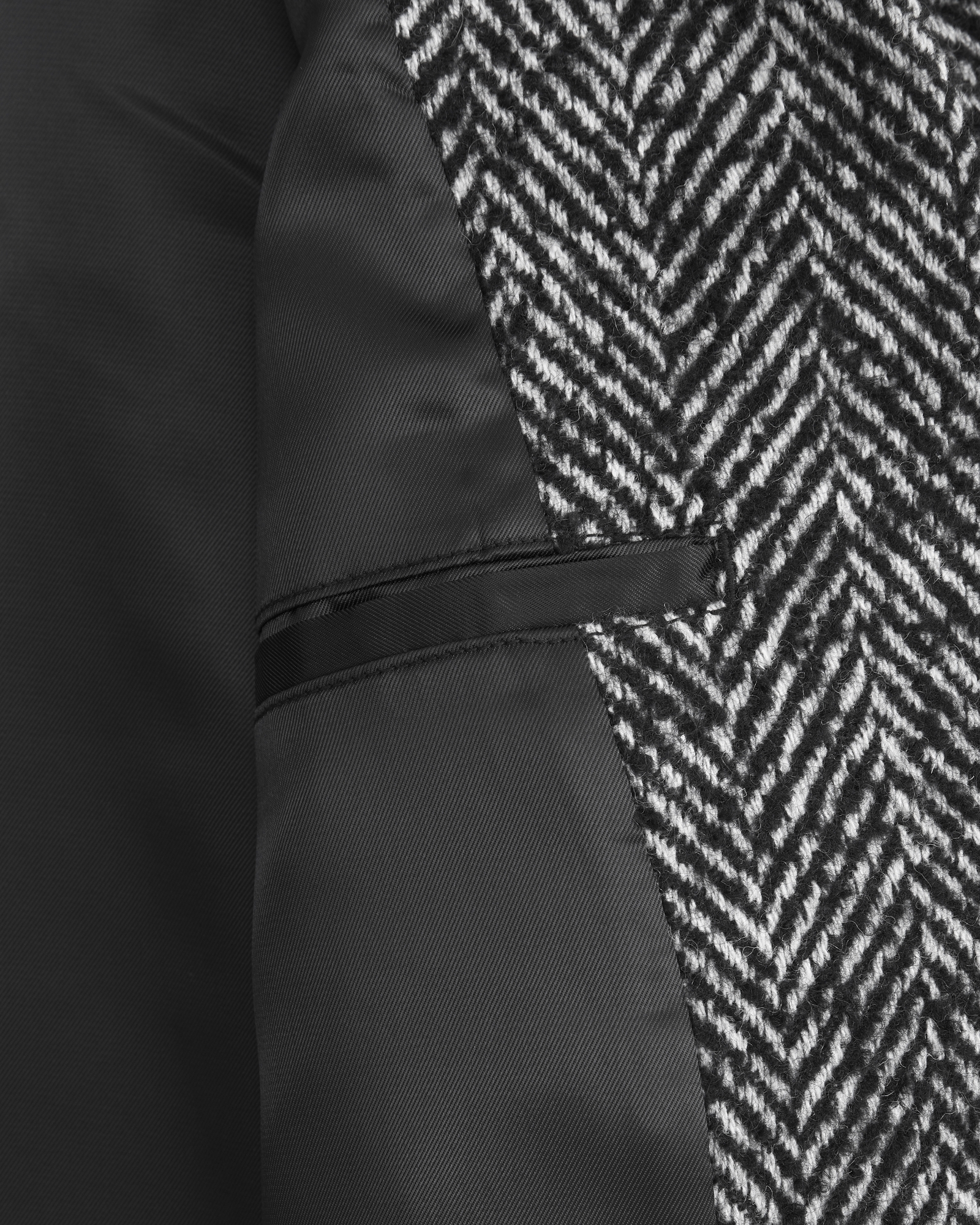 Wool-Blend Tailored Topcoat