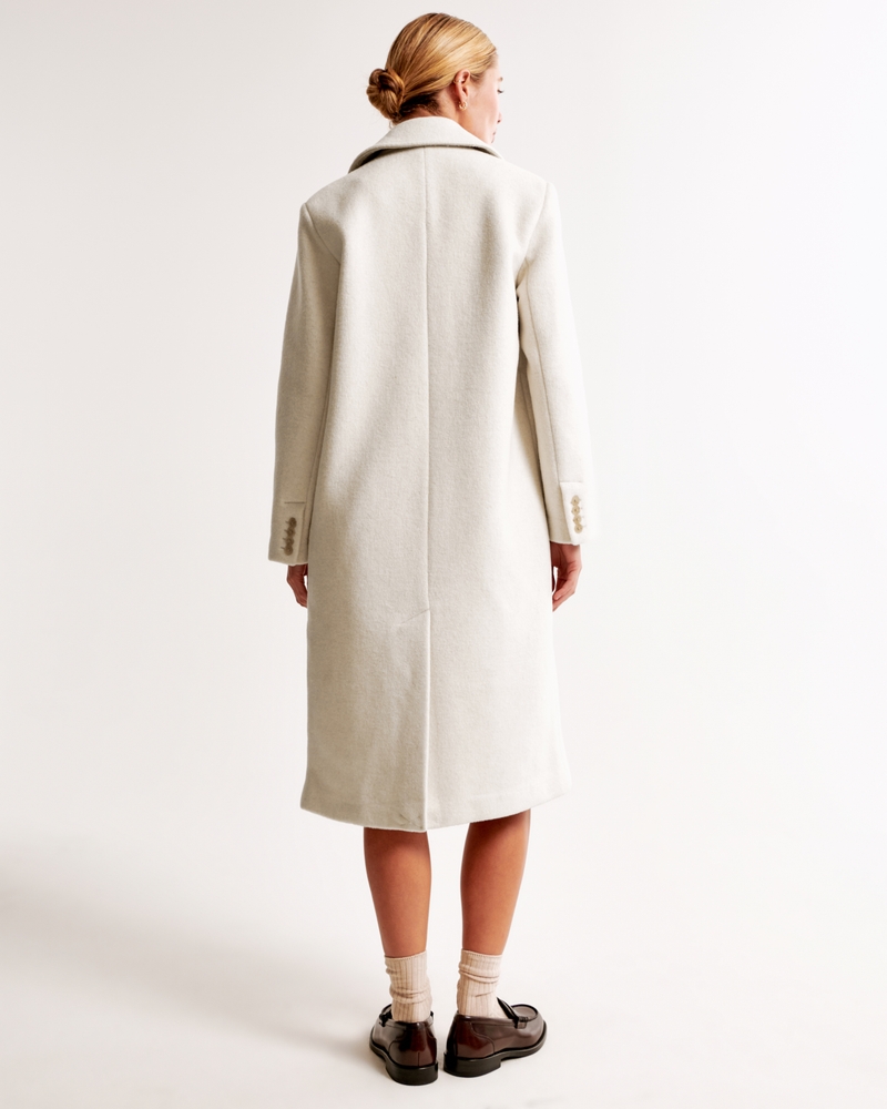 Wool-Blend Tailored Topcoat