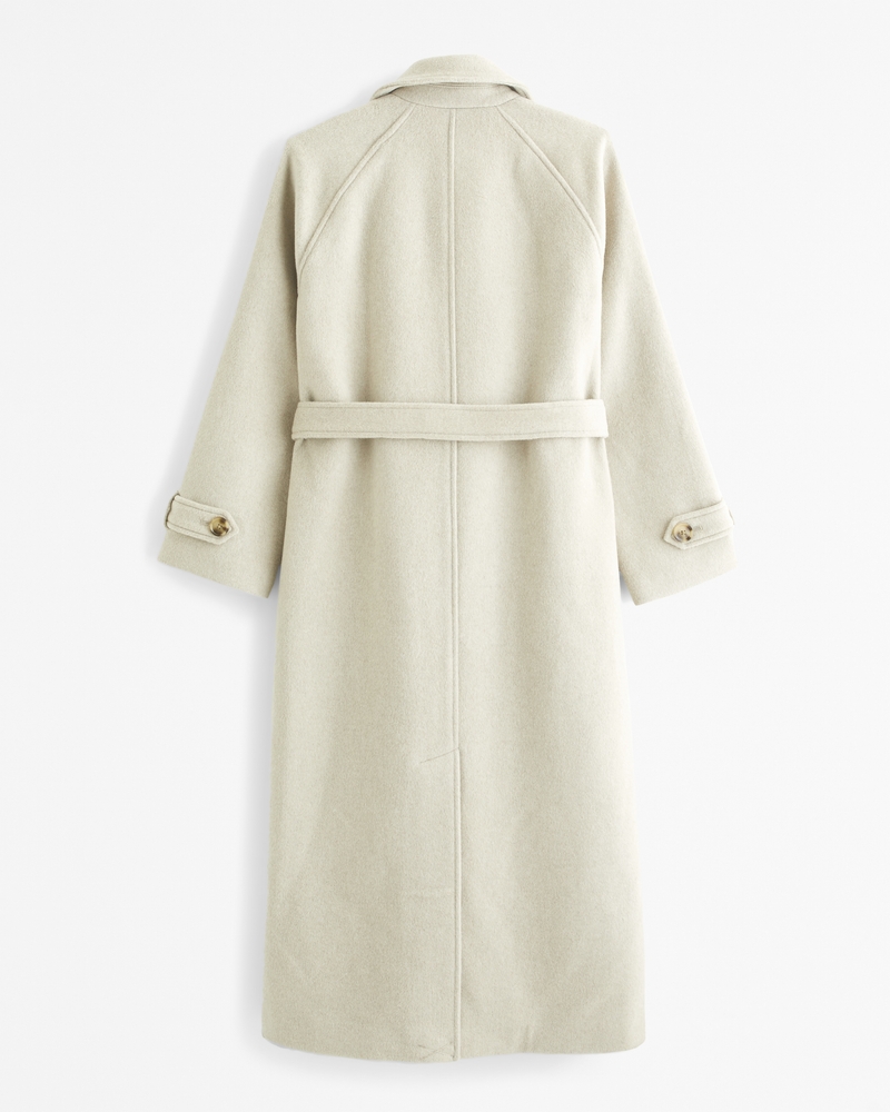 Wool-Blend Trench Coat