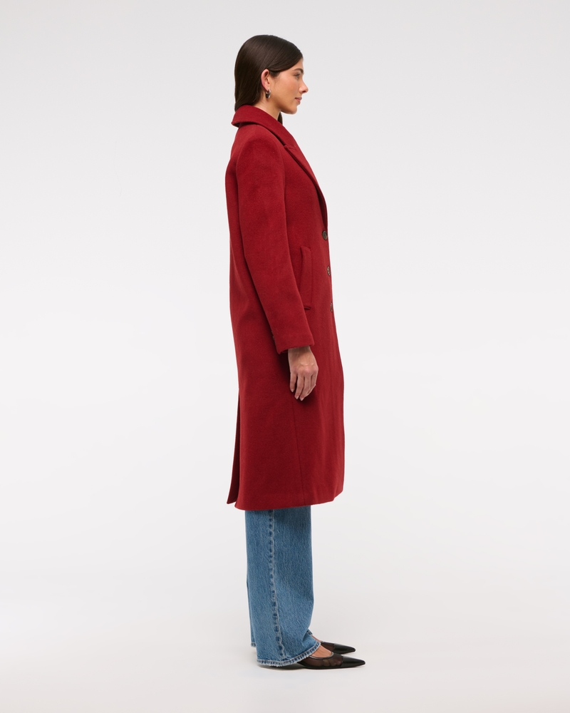 Wool-Blend Tailored Topcoat