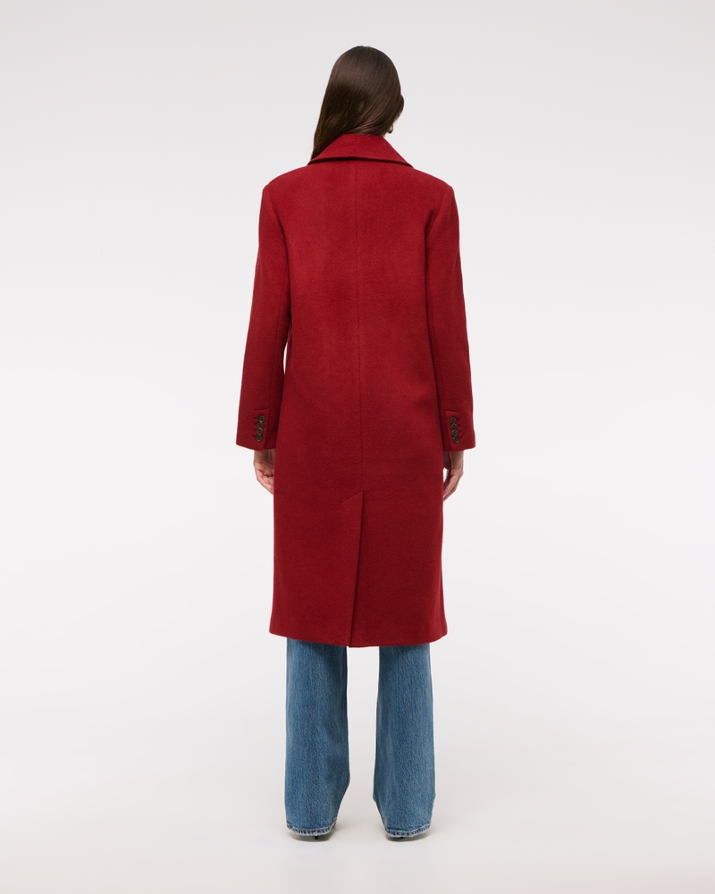 Wool-Blend Tailored Topcoat