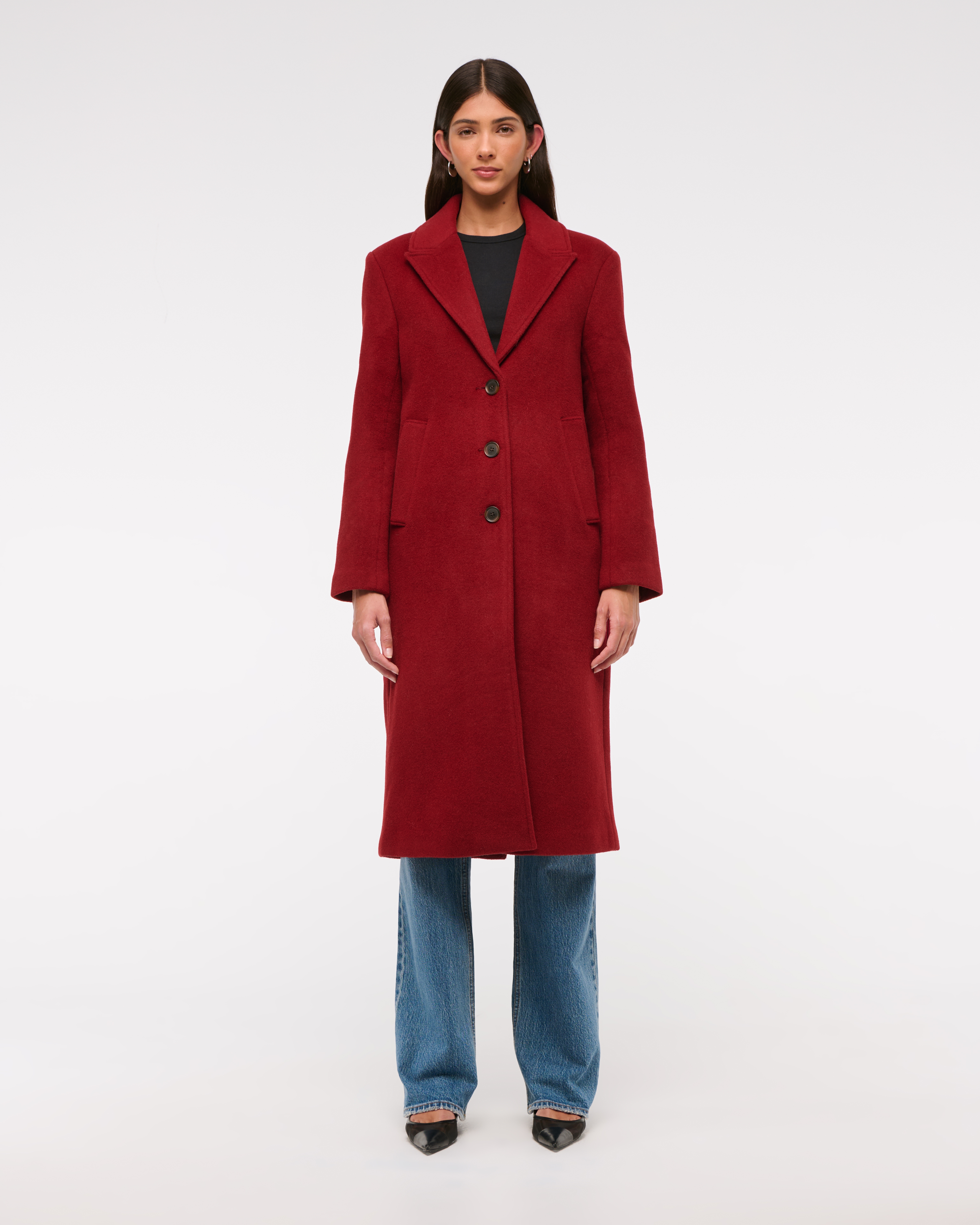 Abercrombie Wool blend factory top coat