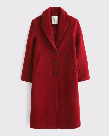 Wool-Blend Tailored Topcoat