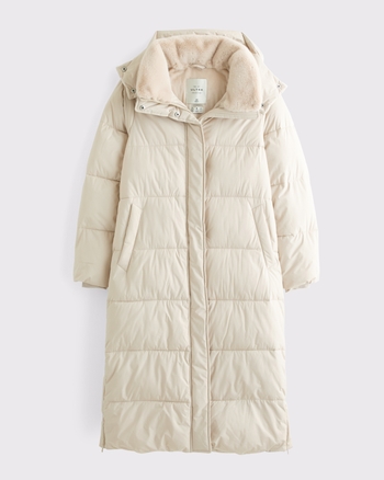 ABERCROMBIE AND FITCH ブルゾン フード ファー ベージュ Abercrombie & Fitch Faux Fur Collar Bomber Jacket Adult