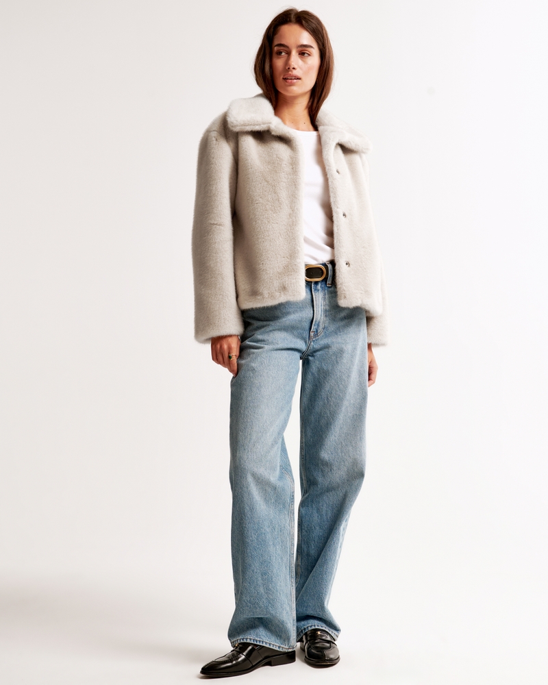 Short Faux Fur Coat