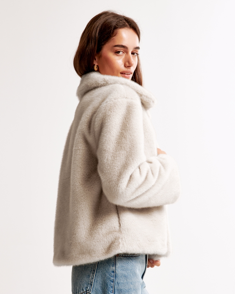 Short Faux Fur Coat