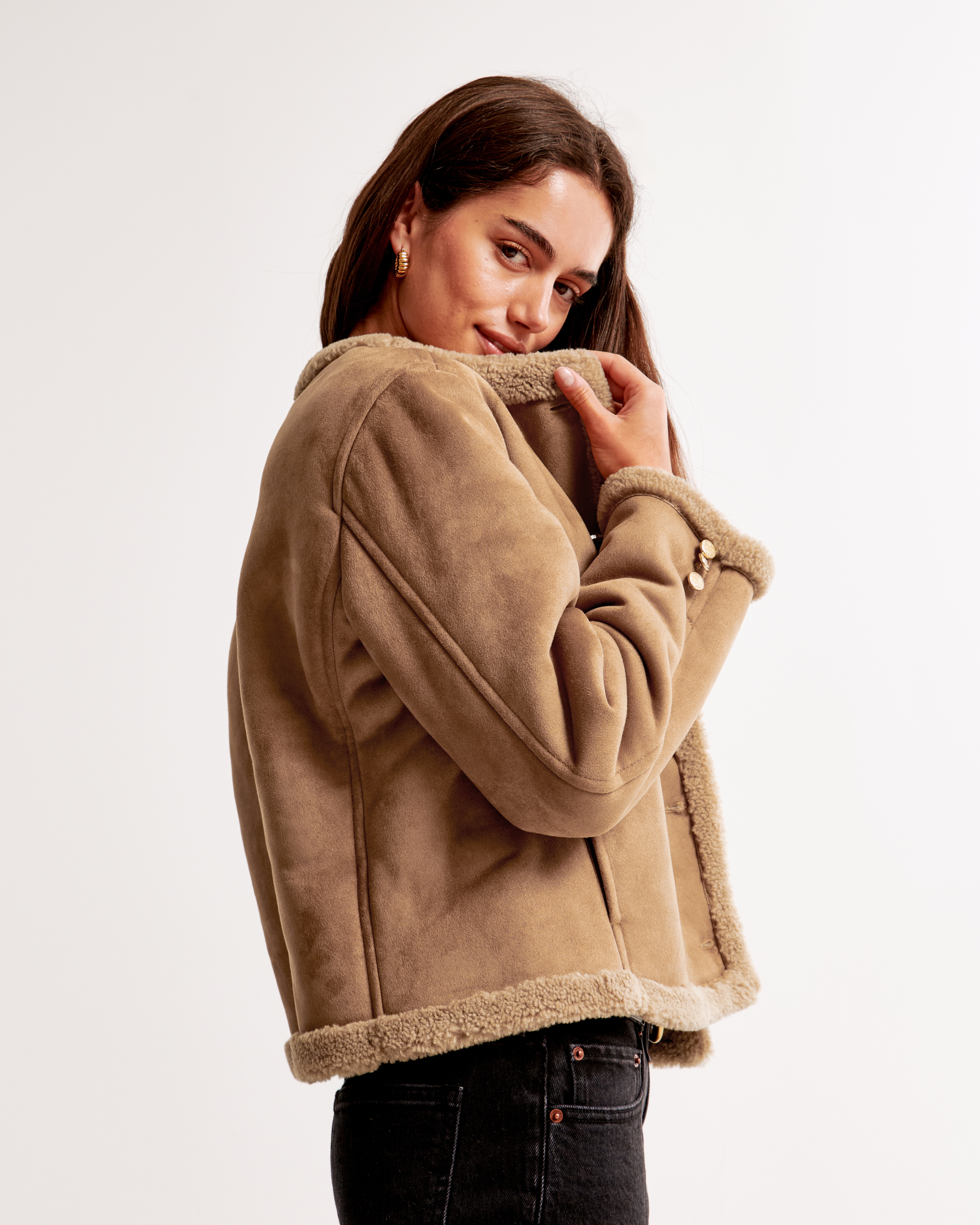 大学生協のスーツ提携店割引 Collarless Winterized Women's Shearling Women's | Jacket ジャケット・アウター