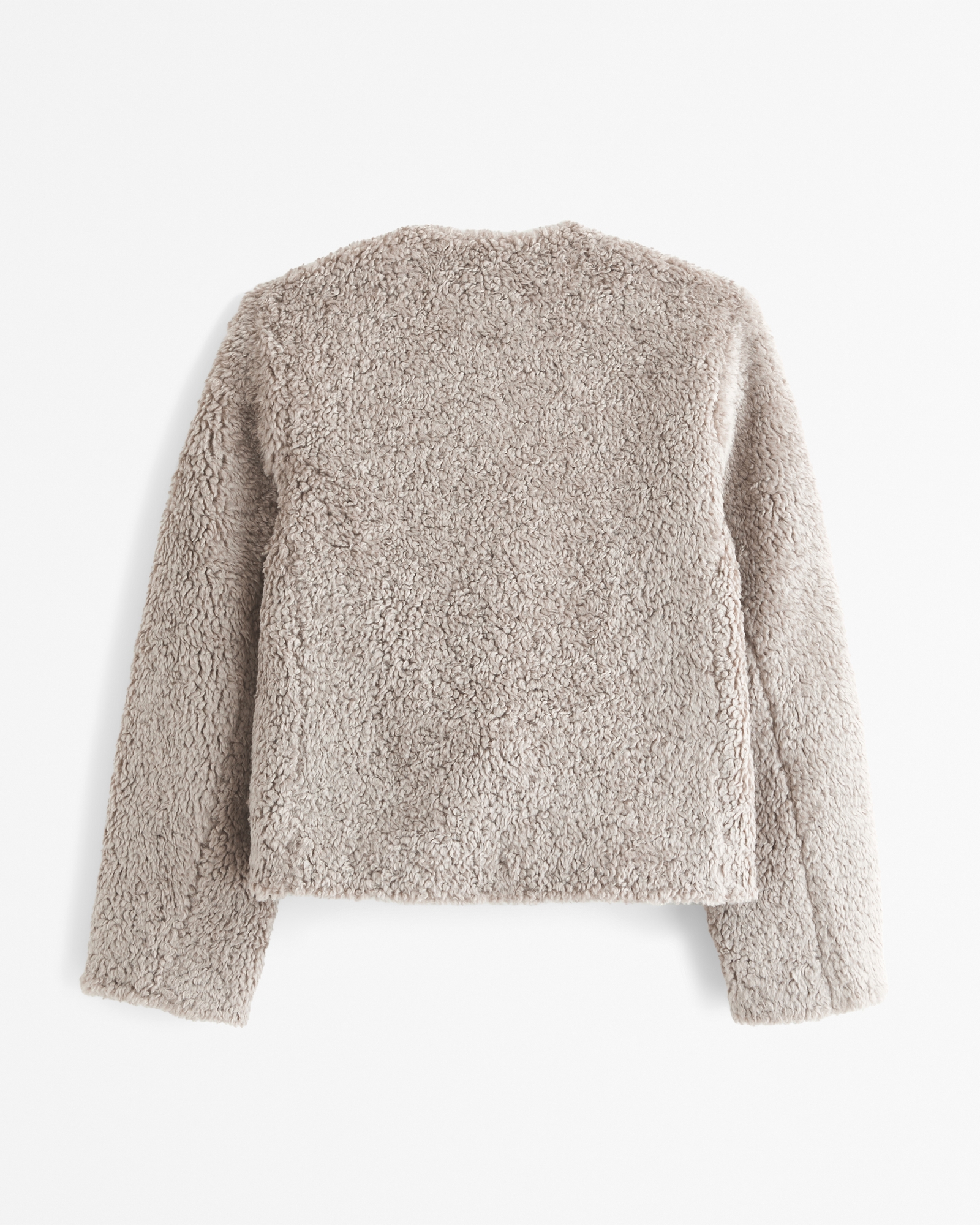 Collarless Sherpa Jacket