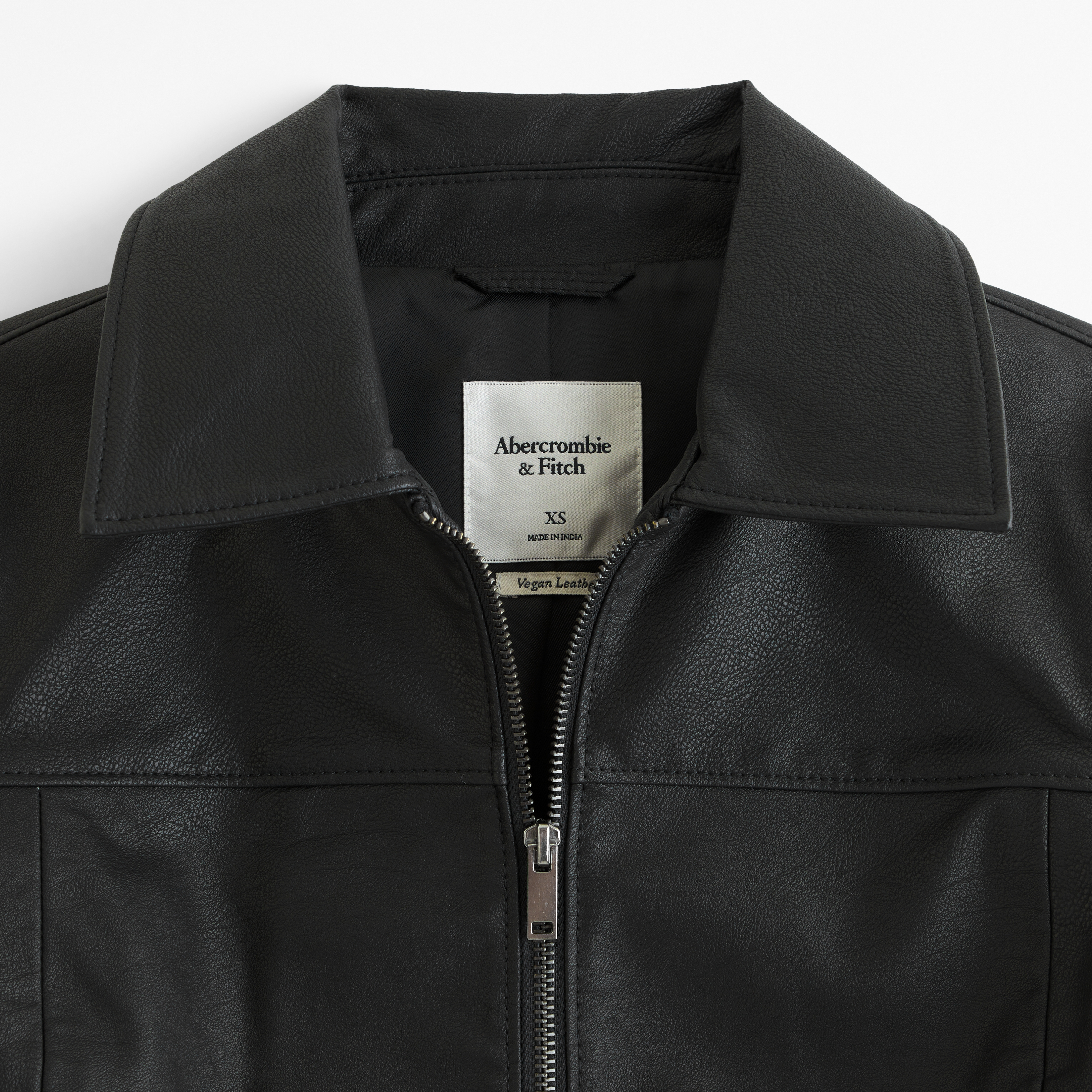 Abercrombie vegan store leather jacket