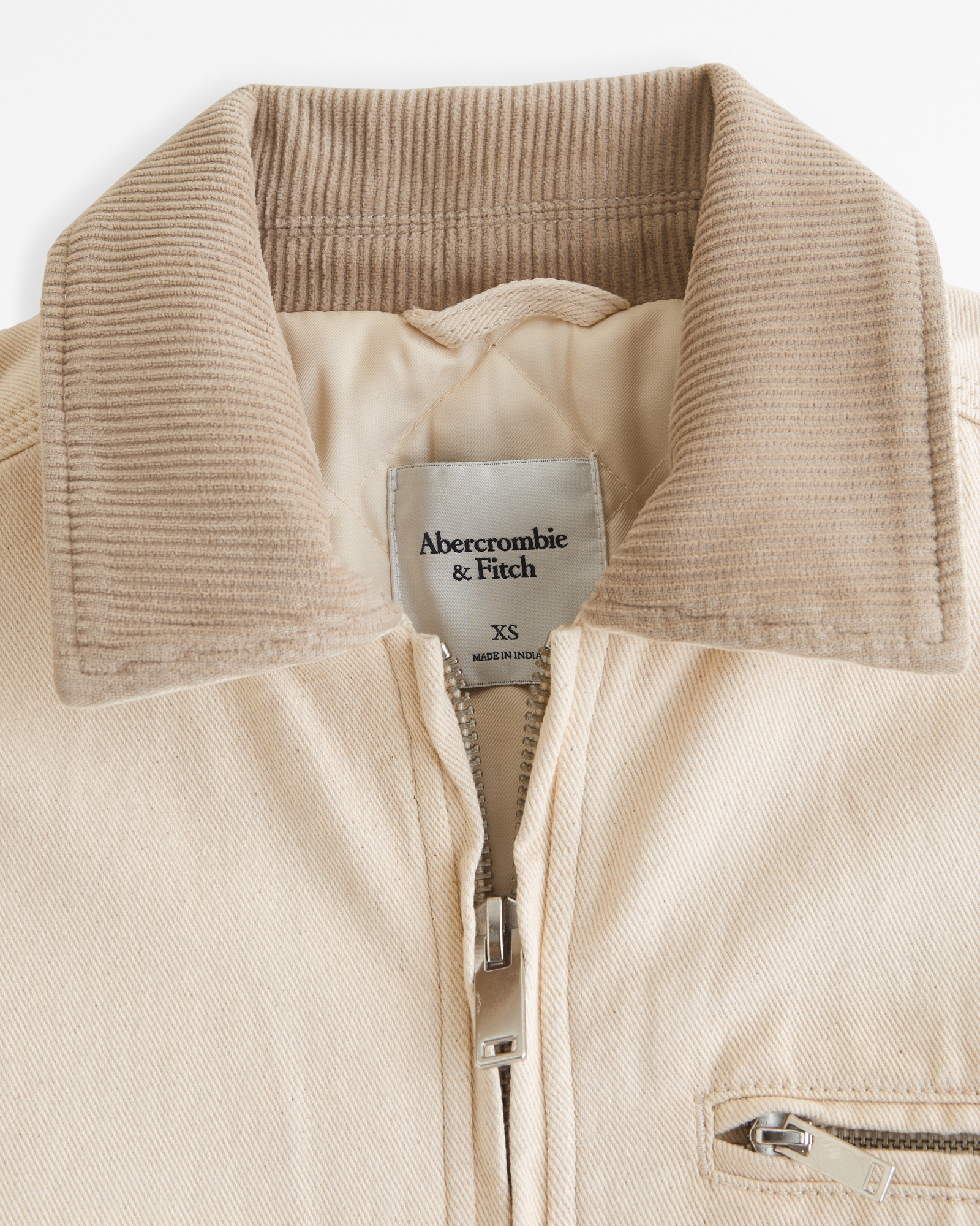 Cropped Twill Workwear Jacket