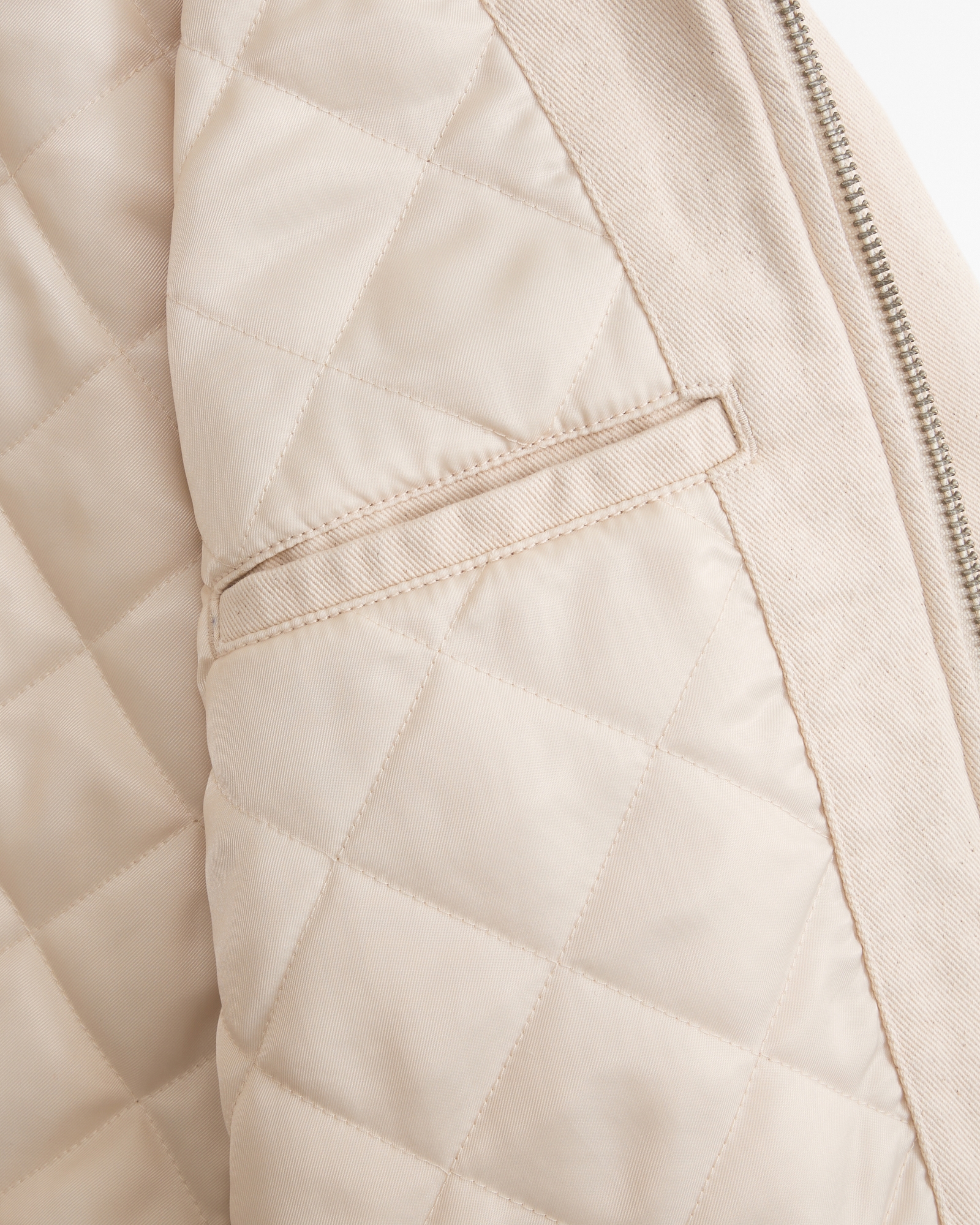 Cropped Twill Workwear Jacket