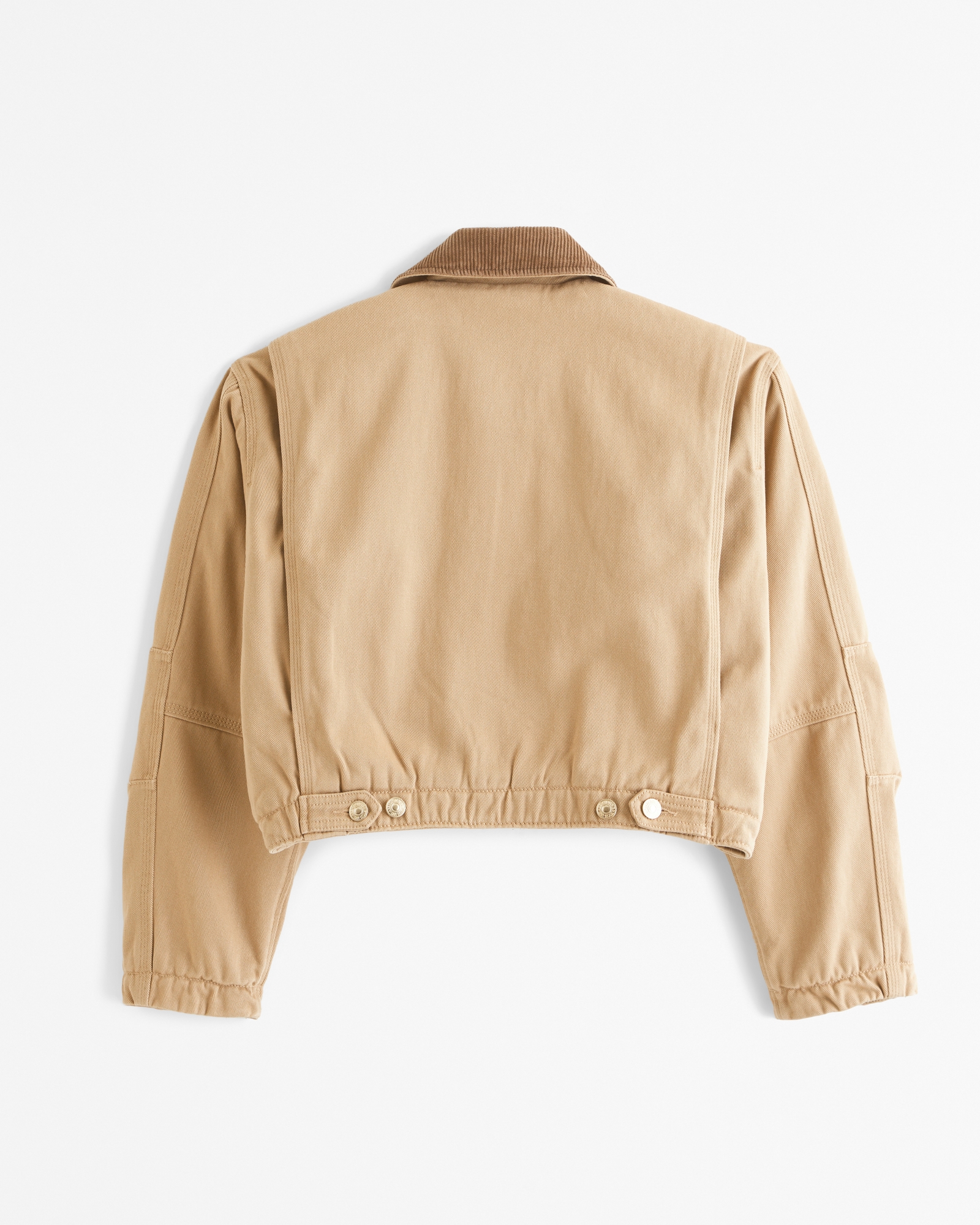 Cropped Twill Workwear Jacket