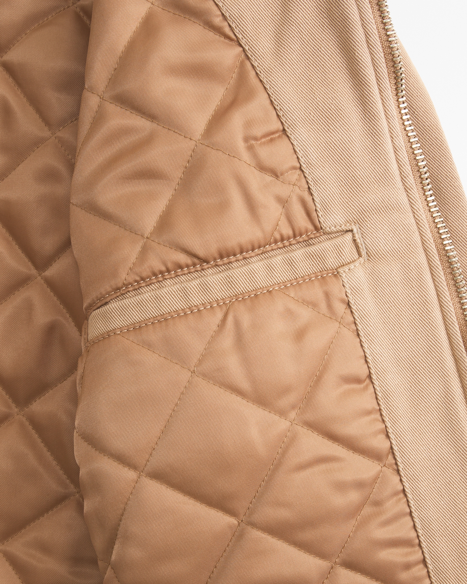 Cropped Twill Trucker Jacket